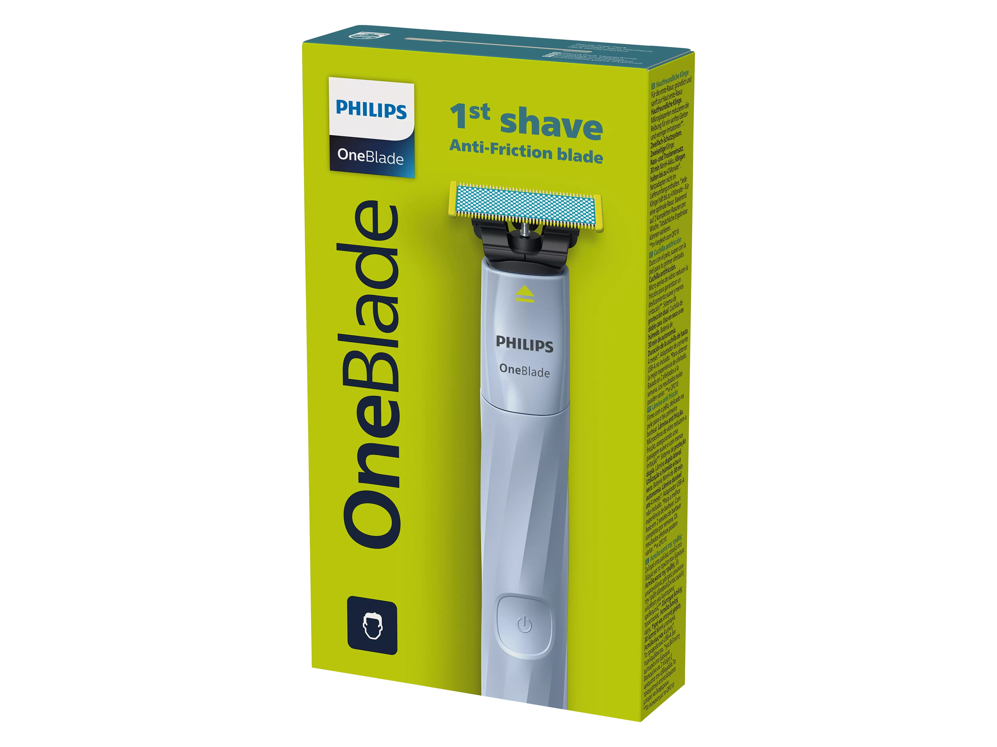 PHILIPS Rasierer OneBlade QP1324/20, Anti-Friction Blade Rasierer