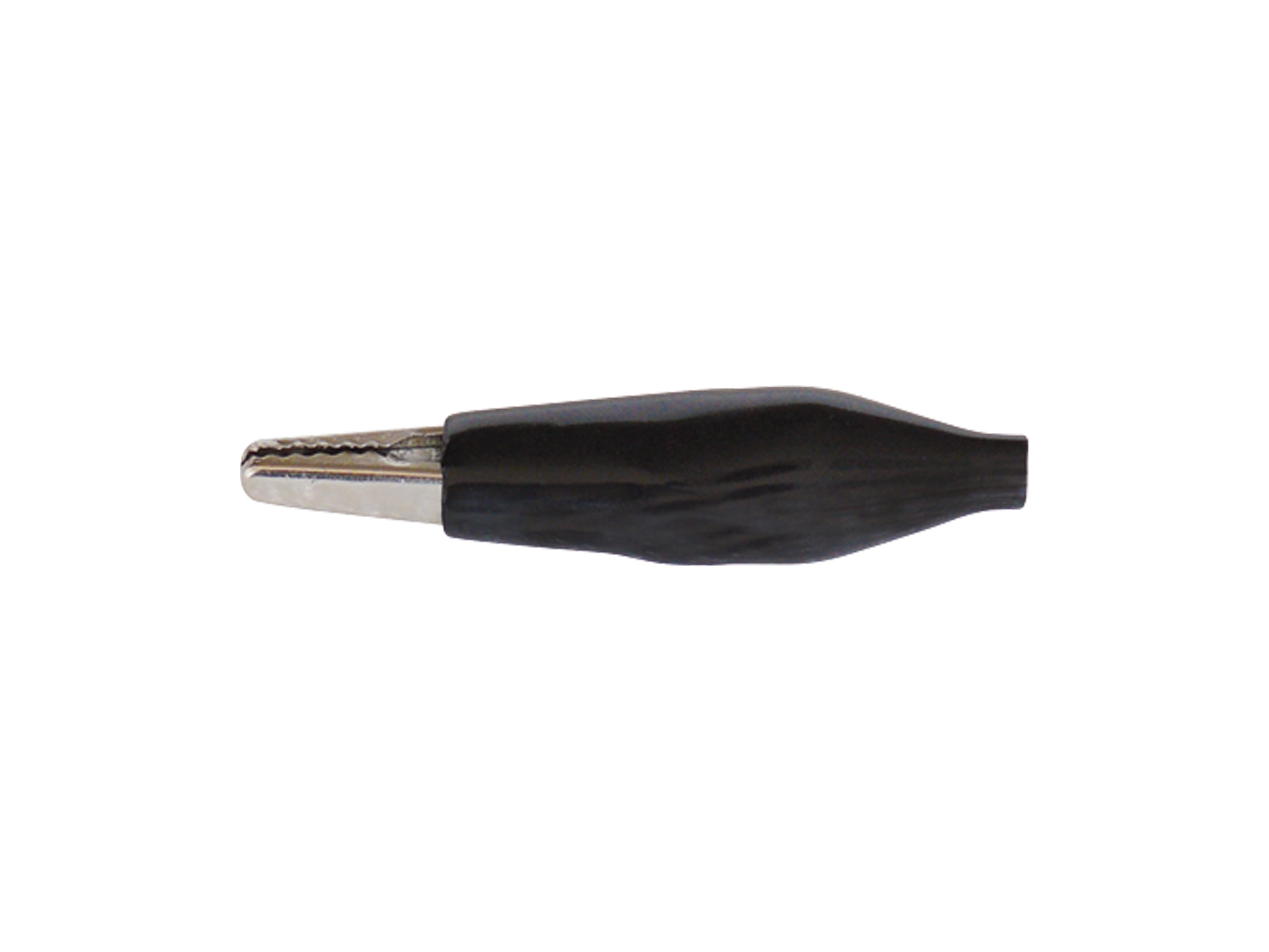 Krokodilklemmen, 45 mm, schwarz, 10 Stück
