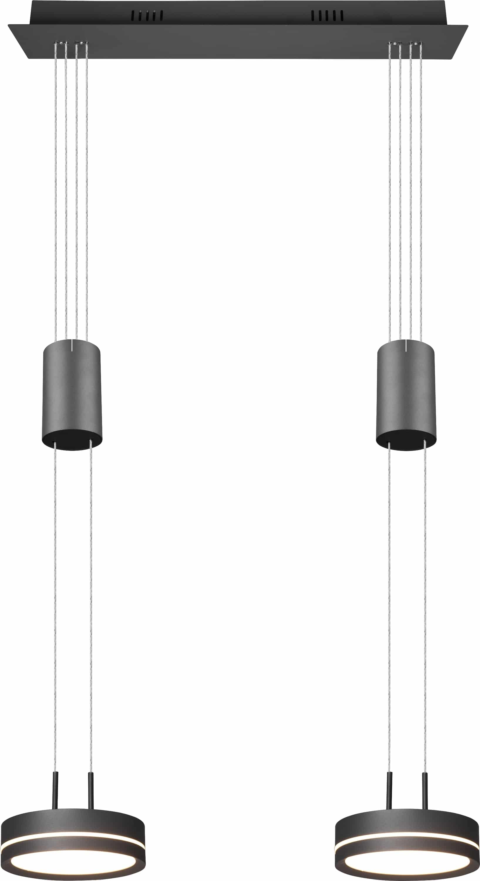 TRIO LED-Pendelleuchte Franklin 326510242 anthrazit 18 W, 2100 lm, 3000 K TRIO LED-Pendelleuchte Franklin 326510242 anthrazit 18 W, 2100 lm, 3000 K
