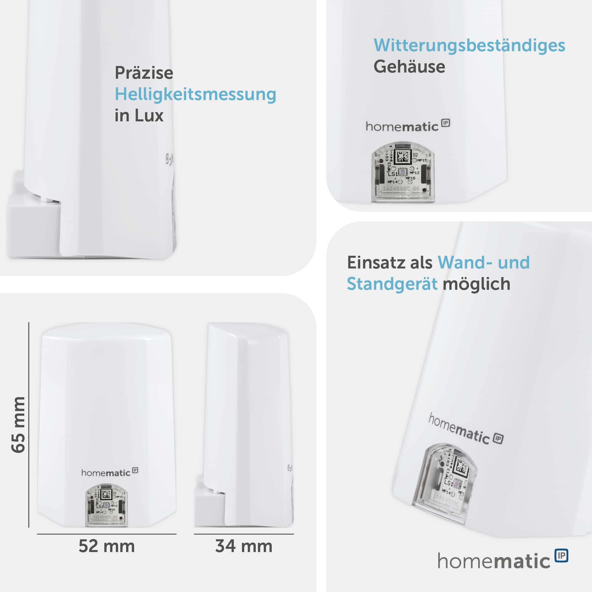HOMEMATIC IP Smart Home 151566A0 Lichtsensor außen