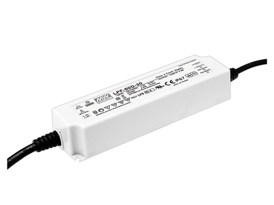 MEAN WELL LED-Schaltnetzteil LPF-60-24, 24 V-/60 W