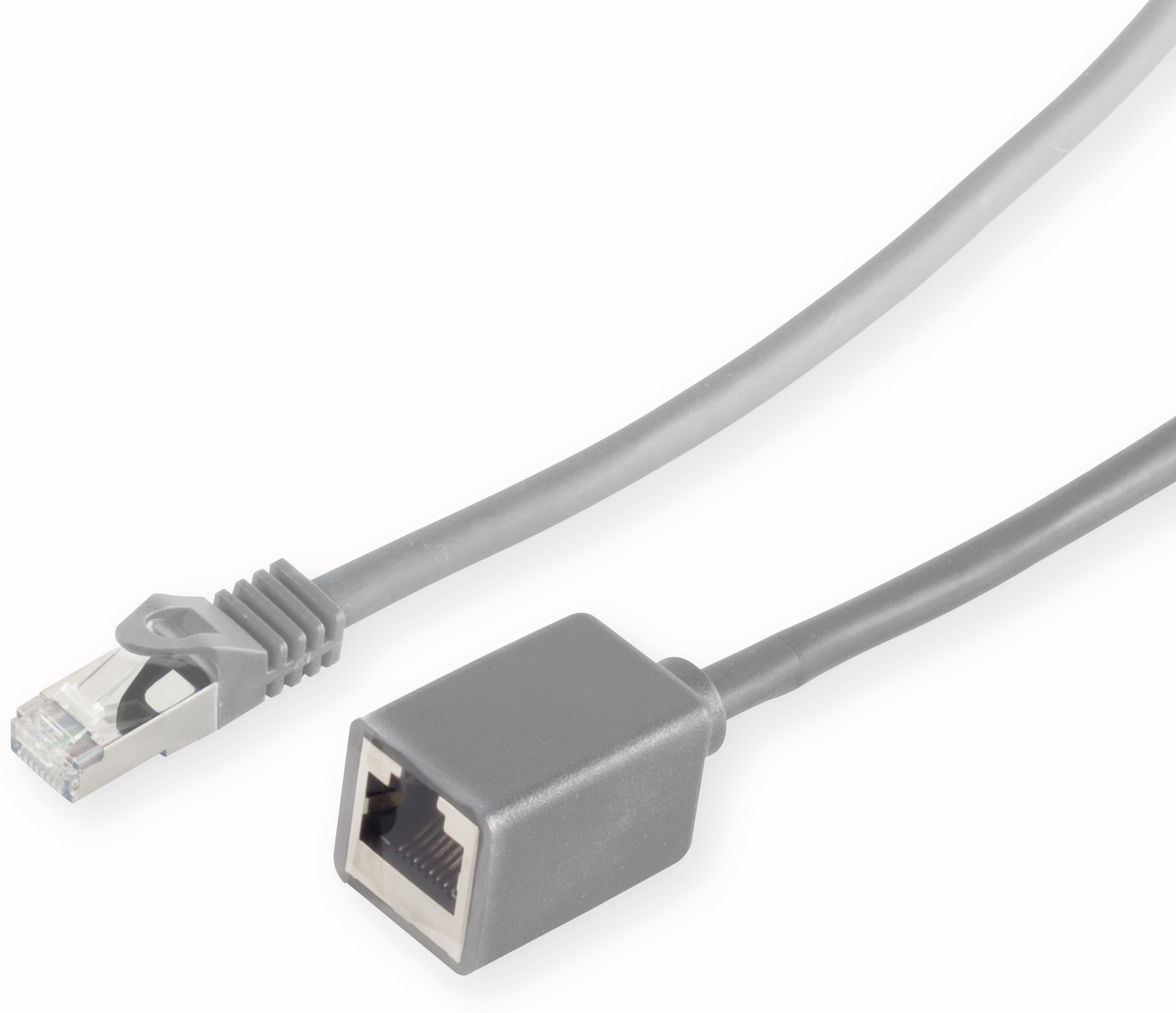 S-IMPULS RJ45-Patchkabelverlängerung, 0,5 m, grau, CAT.7 Rohkabel S-IMPULS RJ45-Patchkabelverlängerung, 0,5 m, grau, CAT.7 Rohkabel