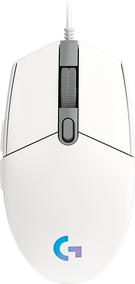 LOGITECH Gamingmaus G102 Lightsync weiß