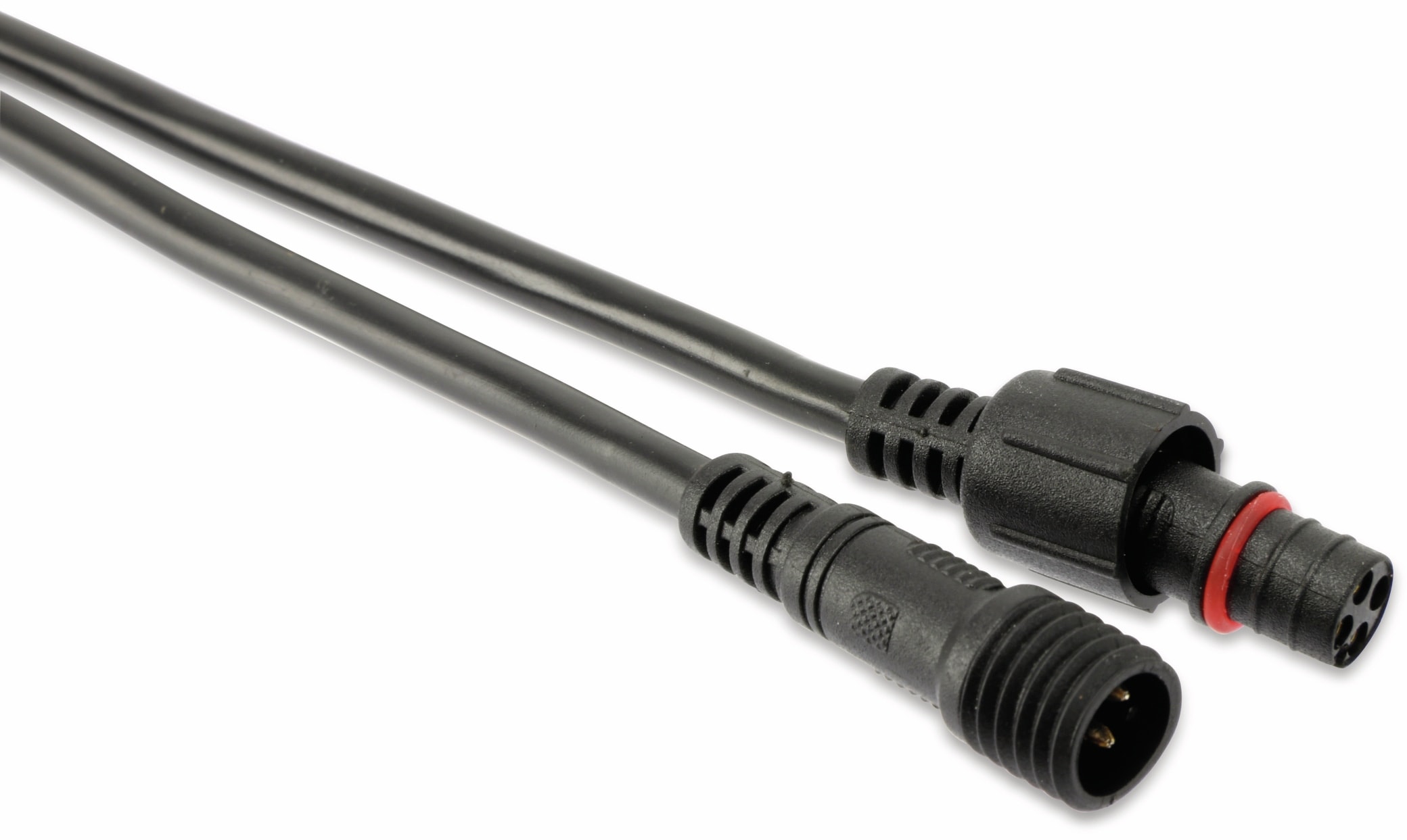 Wasserdichtes Steckverbindungsset, Stecker/Kupplung, 1 m, 4-polig