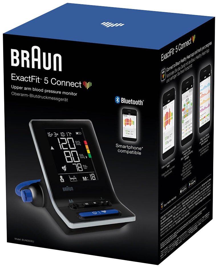 BRAUN Blutdruckmessgerät, Oberarm, BUA6350EU ExactFit 5