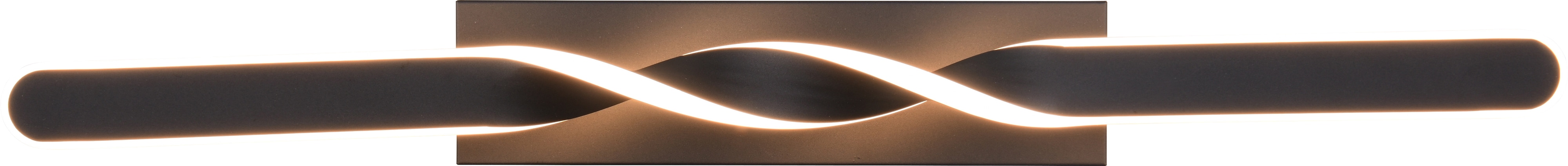 REALITY LED-Deckenleuchte GINKO, R65791132, 18W, 1980lm, 3000K, schwarz
