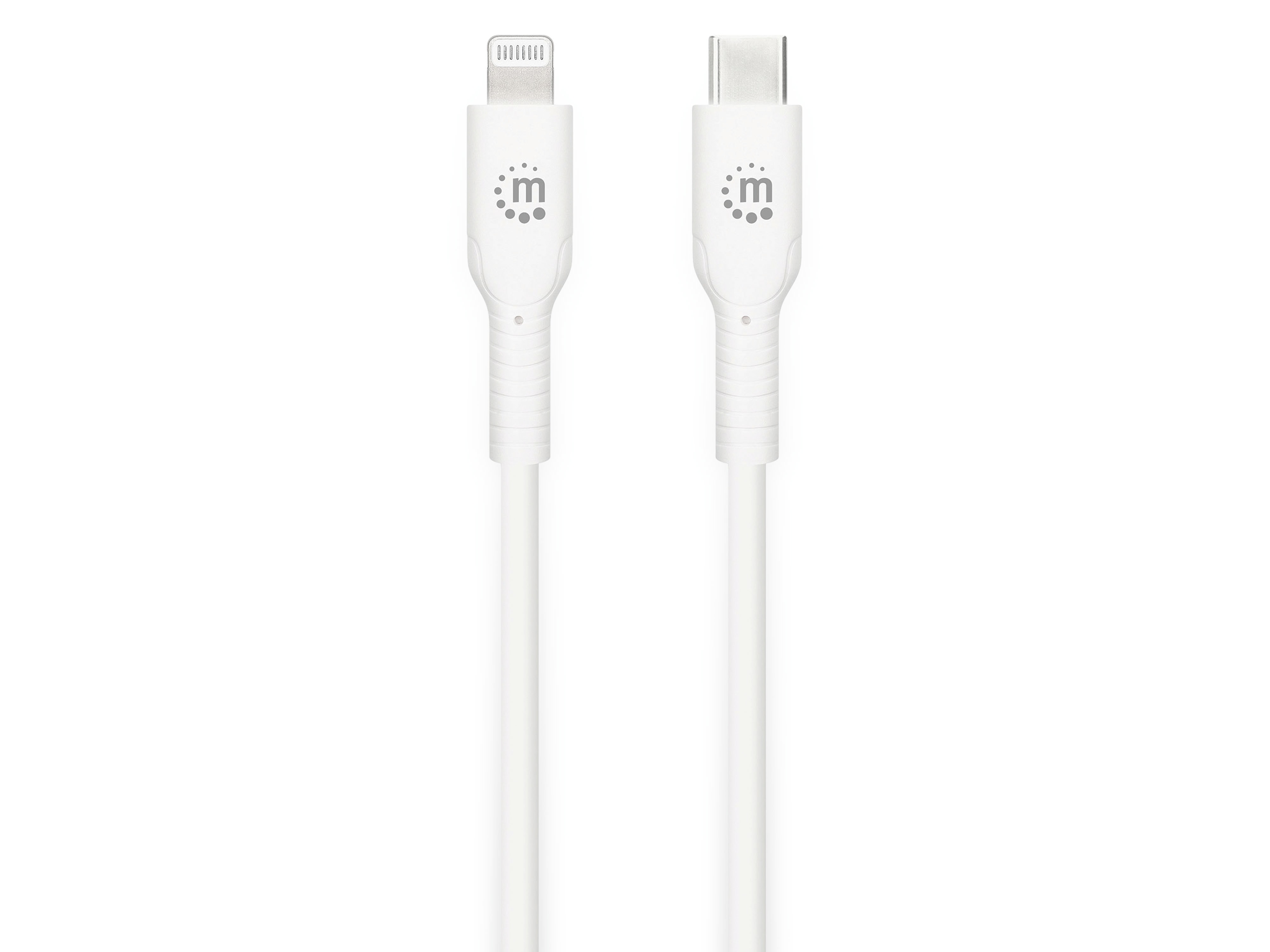 MANHATTAN USB-Daten/Ladekabel, 0,5 m, weiß