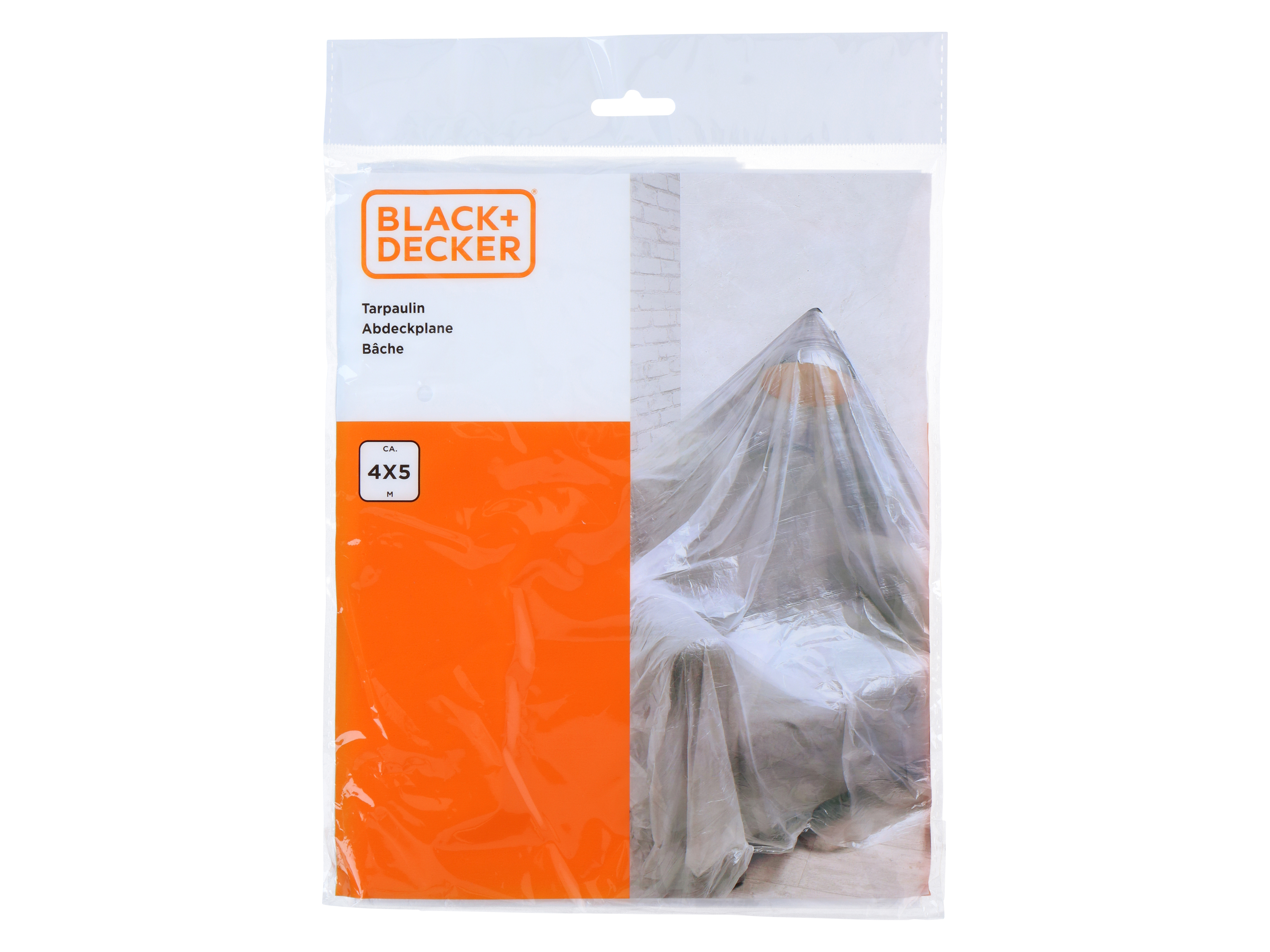 BLACK+DECKER, Abdeckplane, 4x5m