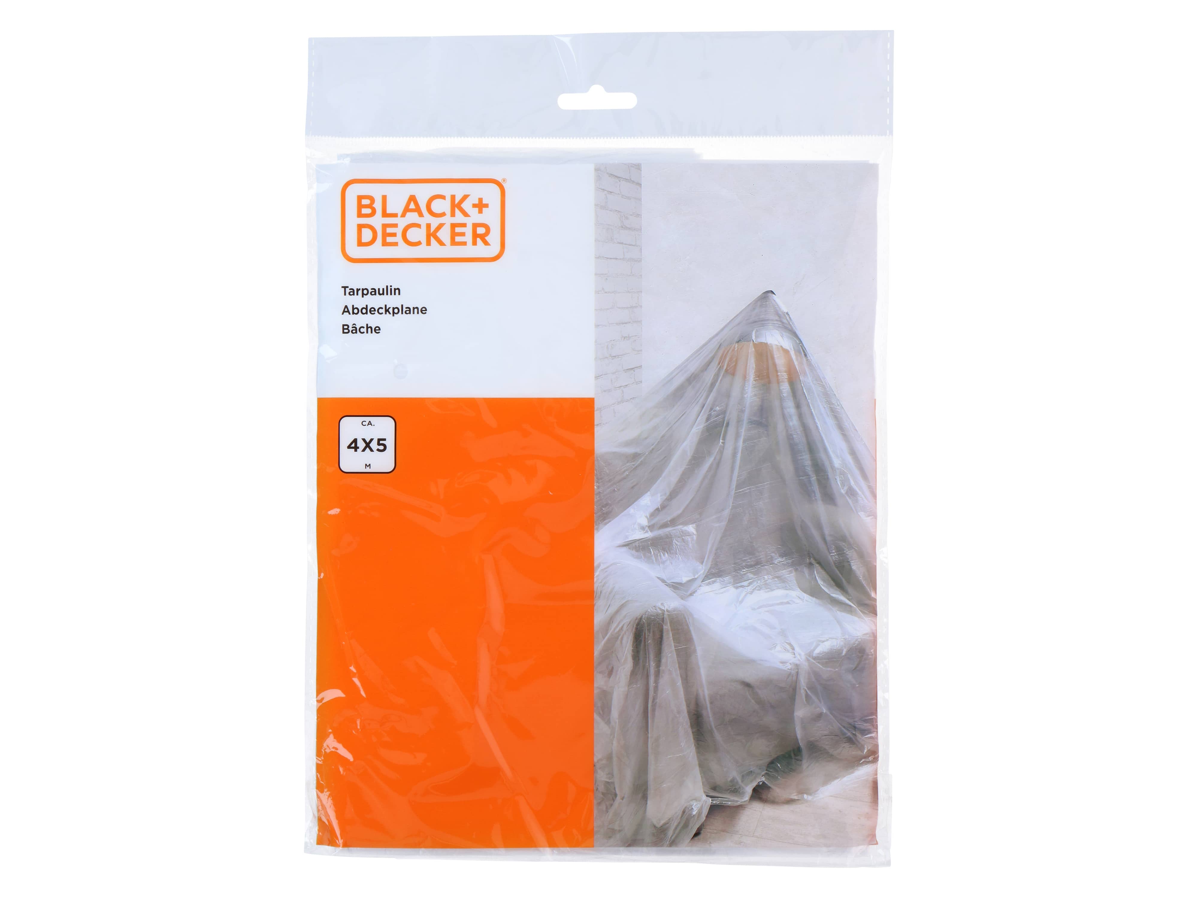 BLACK+DECKER, Abdeckplane, 4x5m
