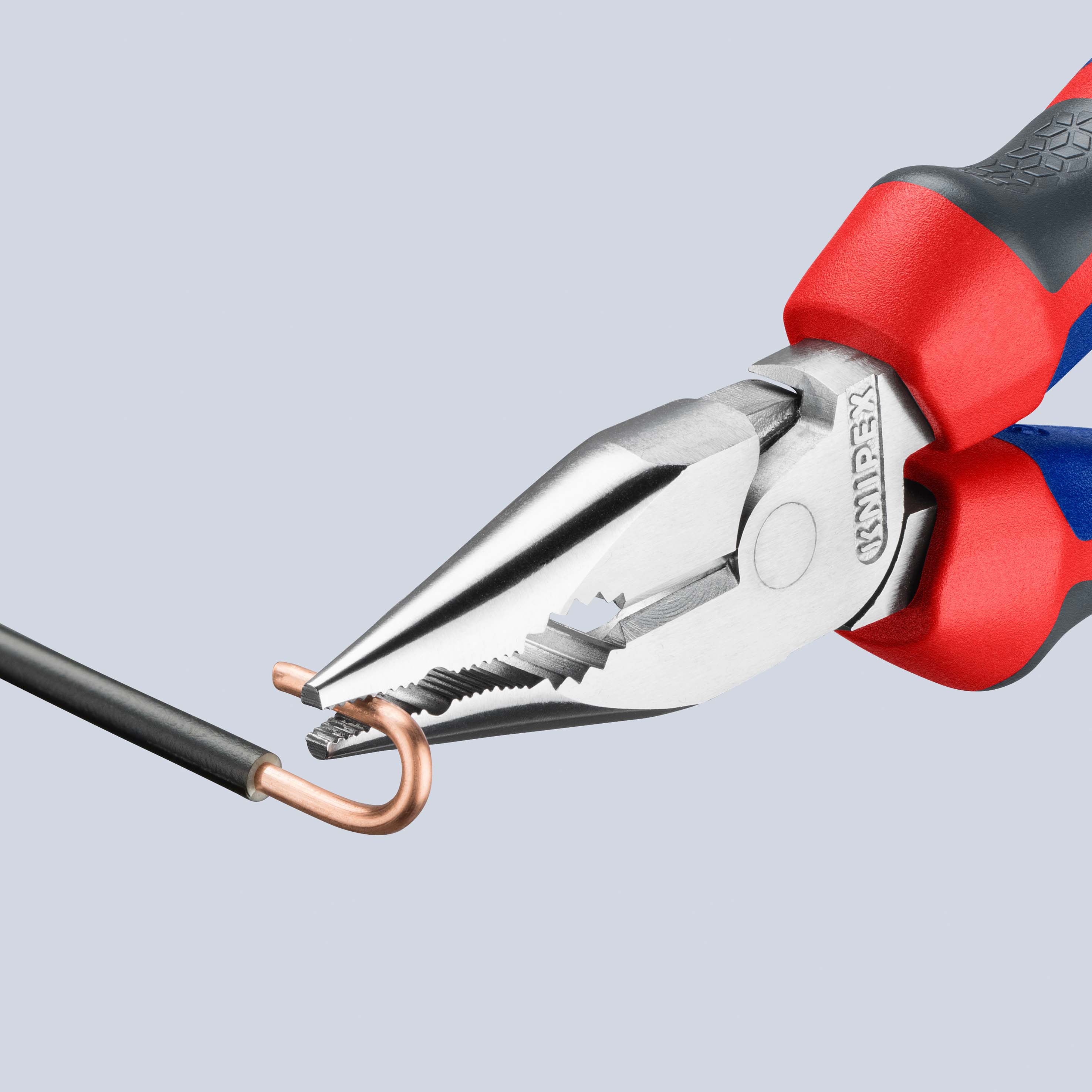 KNIPEX Spitz-Kombizange, 08 25 145, 145 mm, Stahl, Kunststoffgriff