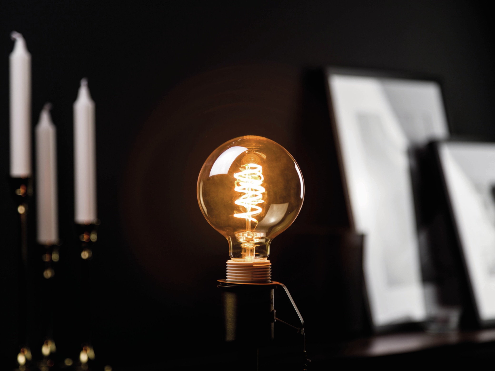BLULAXA LED-Lampe, Vintage flex Filament, G95, 5W, 250lm, 1800K, gold BLULAXA LED-Lampe, Vintage flex Filament, G95, 5W, 250lm, 1800K, gold