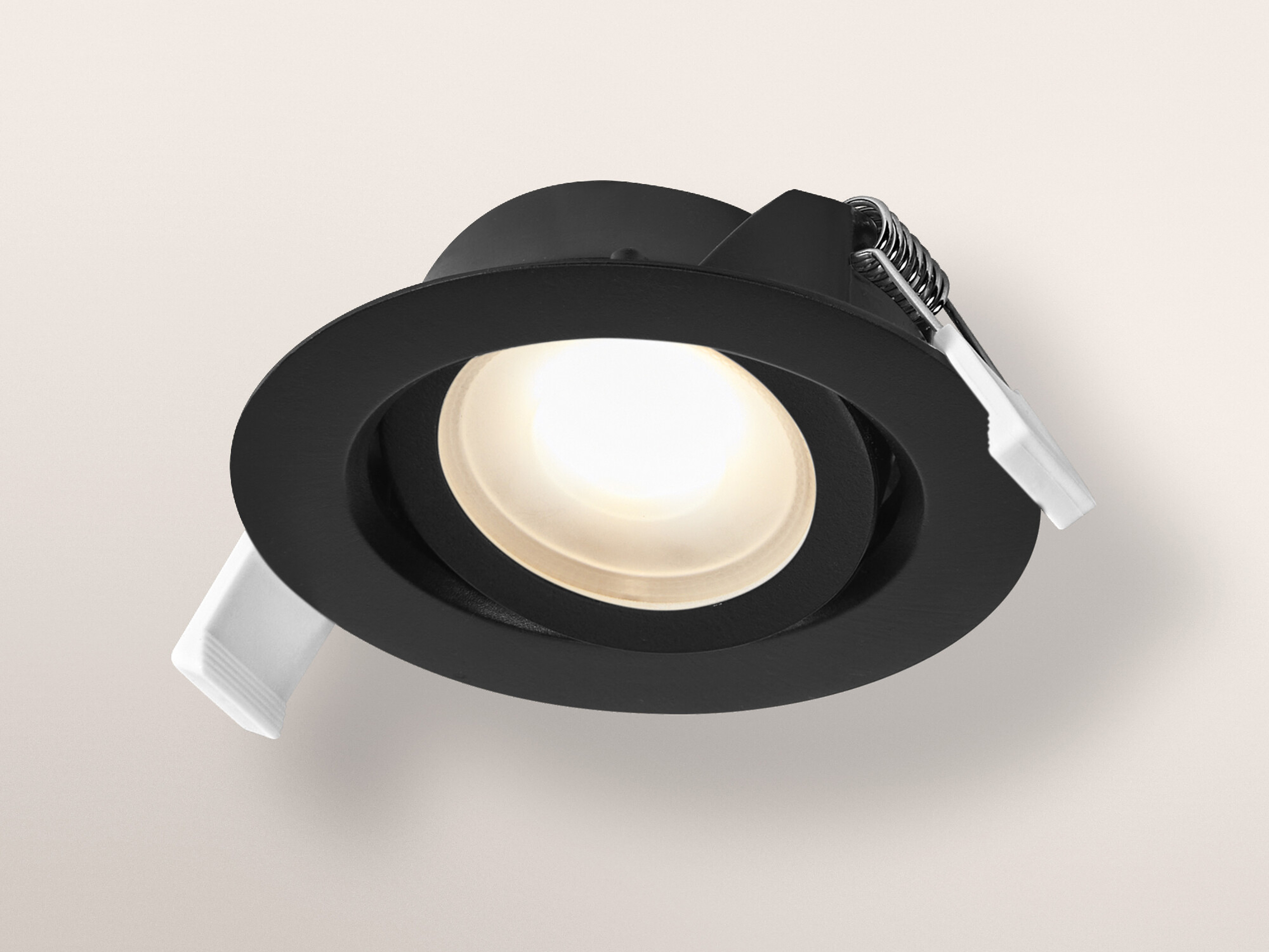 OSRAM LED-Einbauleuchte, 4,9W, 2700K, 190lm, warmweiß, IP20, dimmbar, schwarz, 3er Set OSRAM LED-Einbauleuchte, 4,9W, 2700K, 190lm, warmweiß, IP20, dimmbar, schwarz, 3er Set