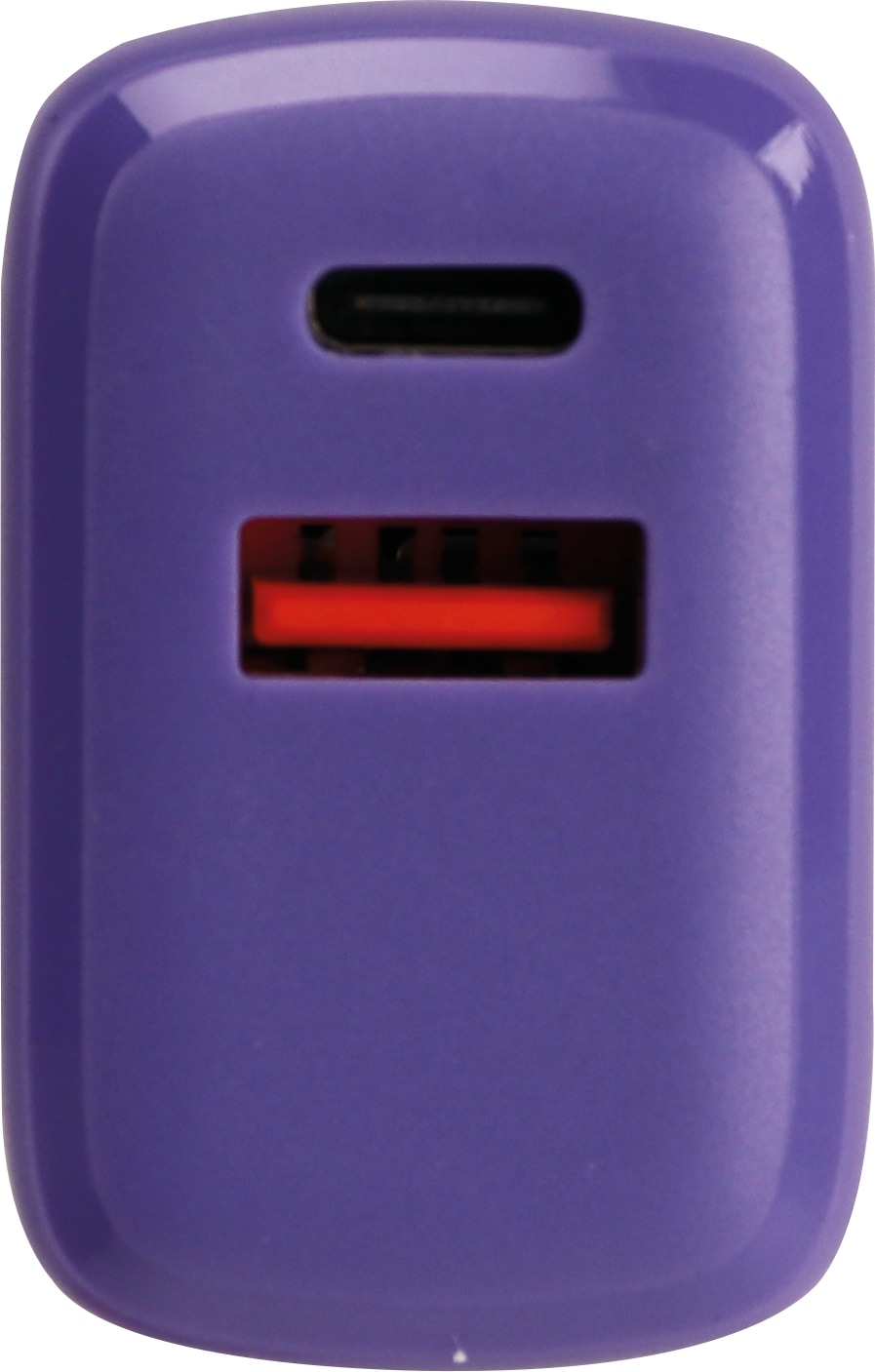 PD-Schnellladegerät USB-A + USB-C PT-PDAC024U, lila