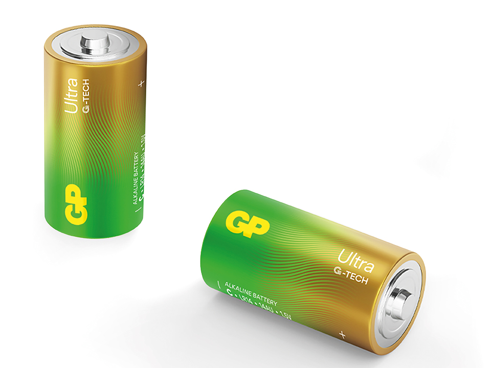 GP C-Baby-Batterie Alkaline Ultra, 1,5 V, 2 Stück