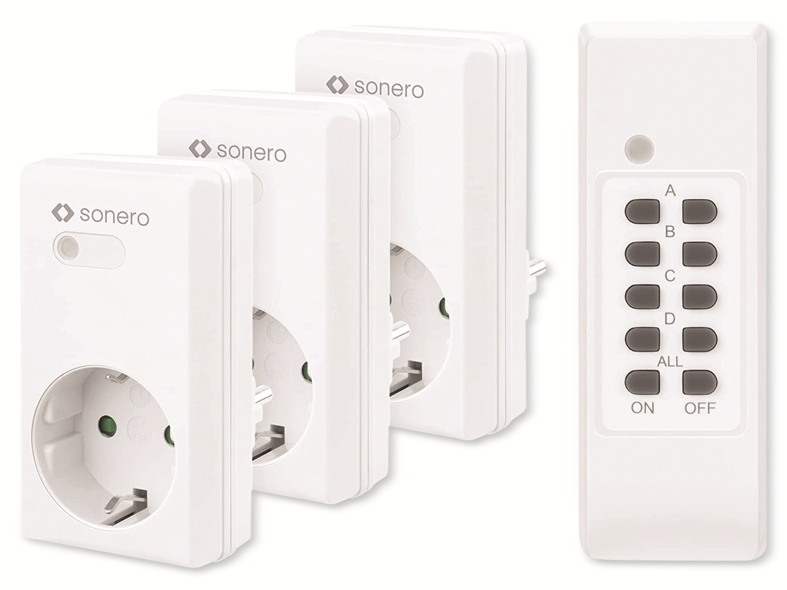 SONERO Funksteckdosen-Set S-RCS203, Indoor SONERO Funksteckdosen-Set S-RCS203, Indoor