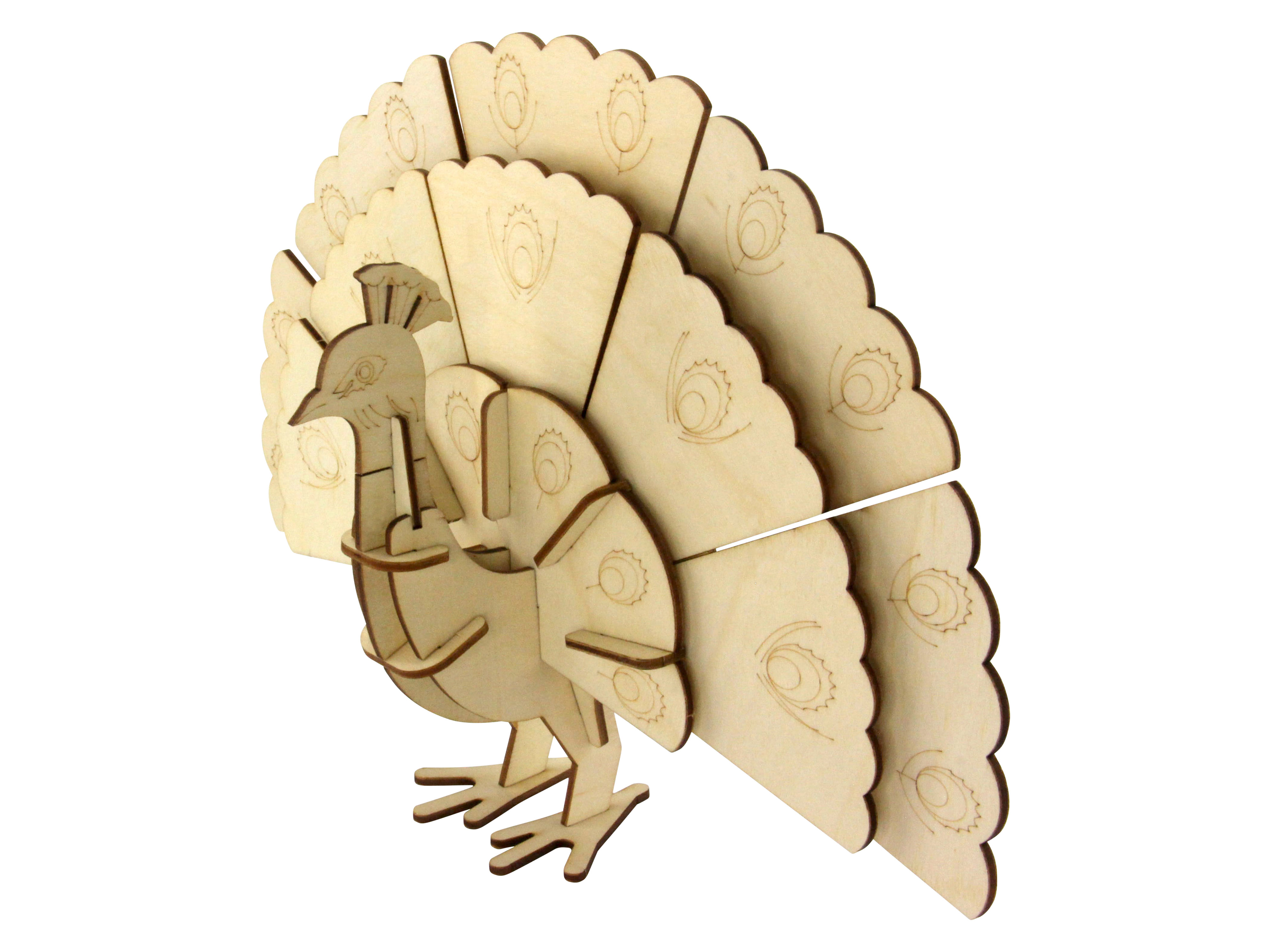 SOL-EXPERT 3D Holz Puzzle Pfau