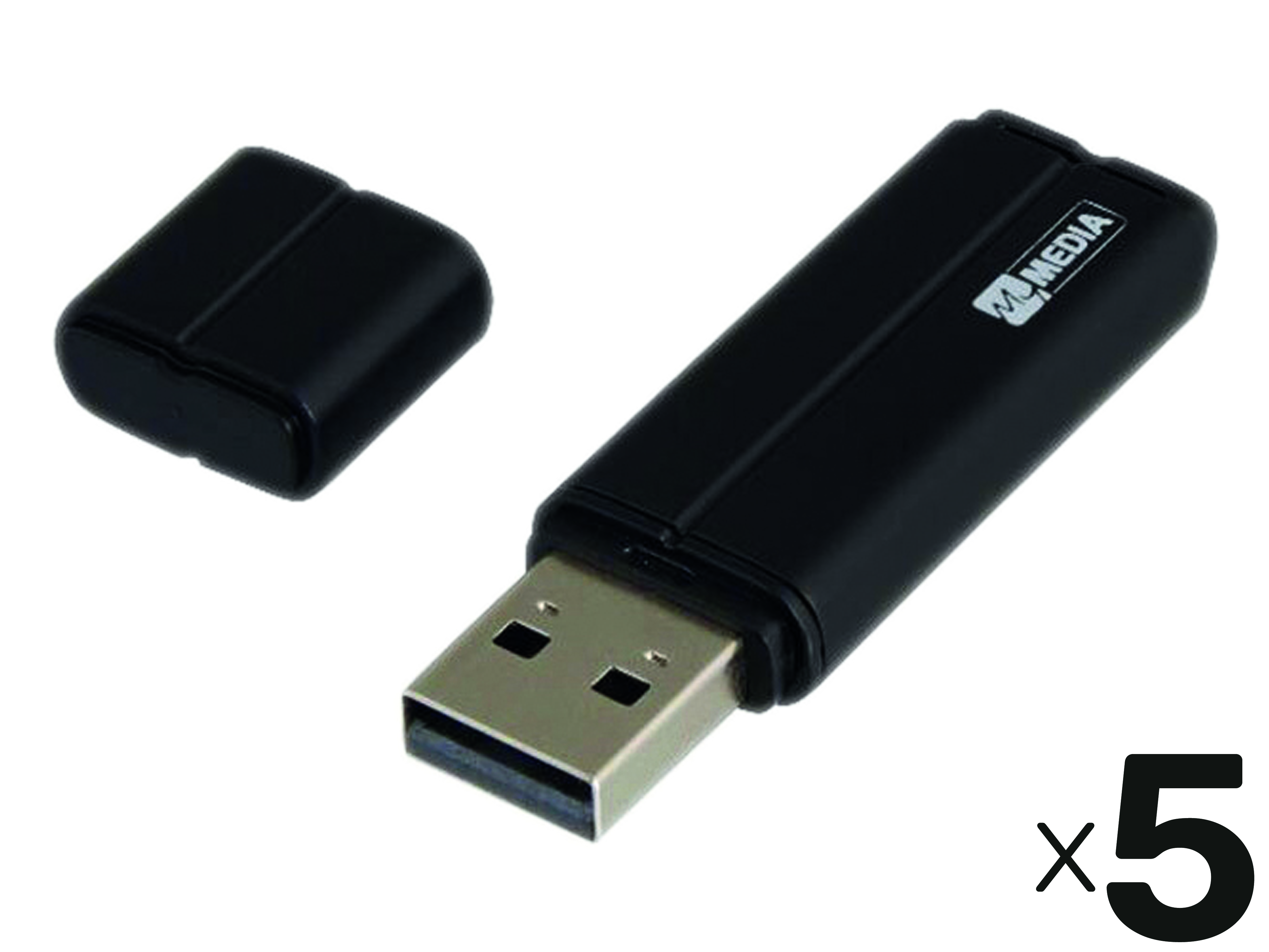 MYMEDIA USB-Stick, 64 GB, USB 2.0 5er Pack