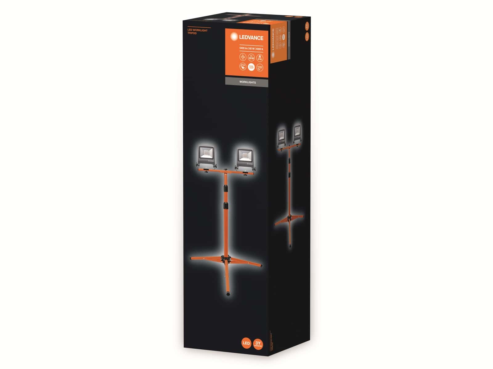 LEDVANCE LED-Baustrahler Tripod, 2x30W, 5000lm, 4000K LEDVANCE LED-Baustrahler Tripod, 2x30W, 5000lm, 4000K