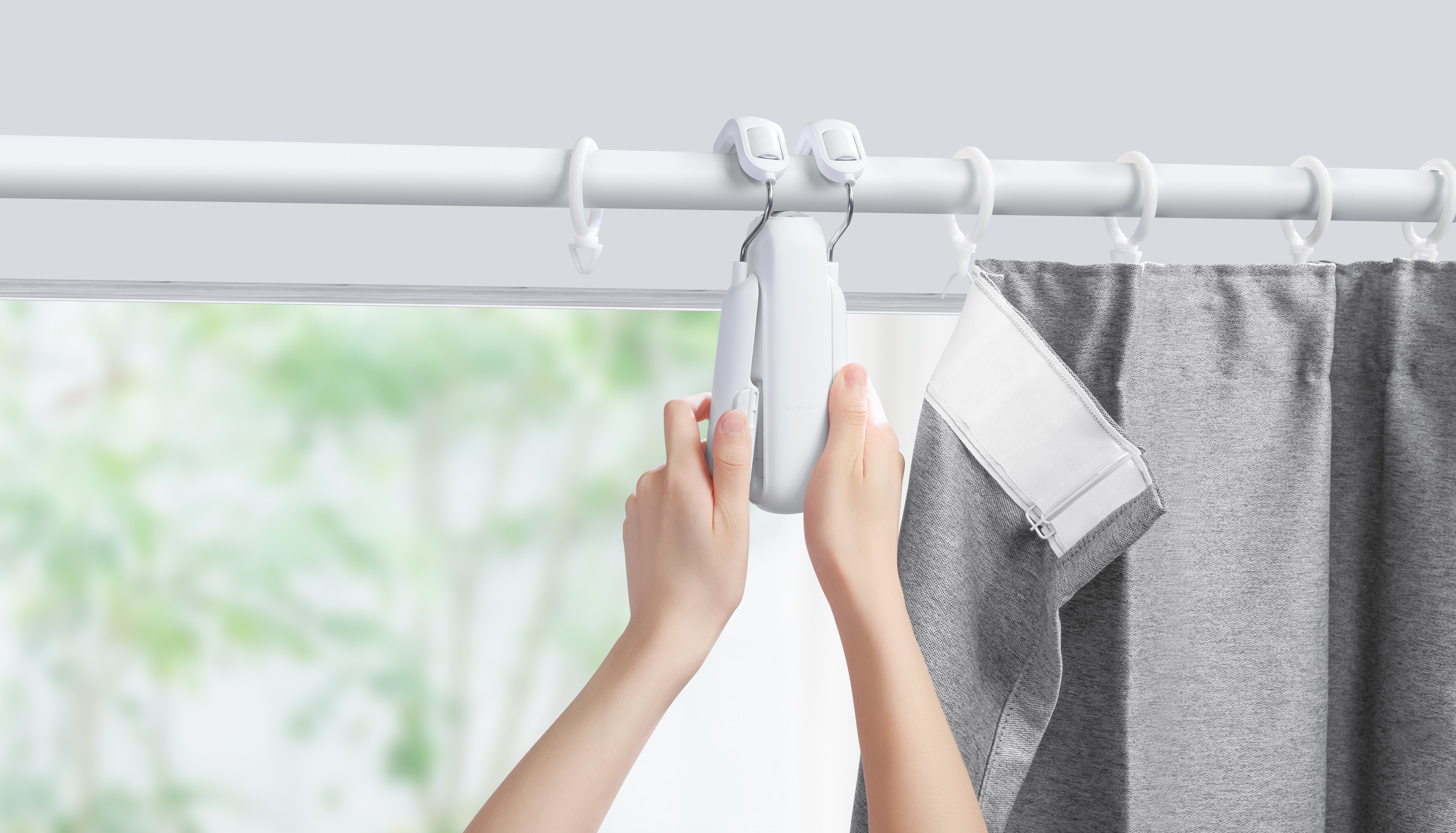 SWITCHBOT Smarter Vorhangöffner, Curtain Rod 3, weiß