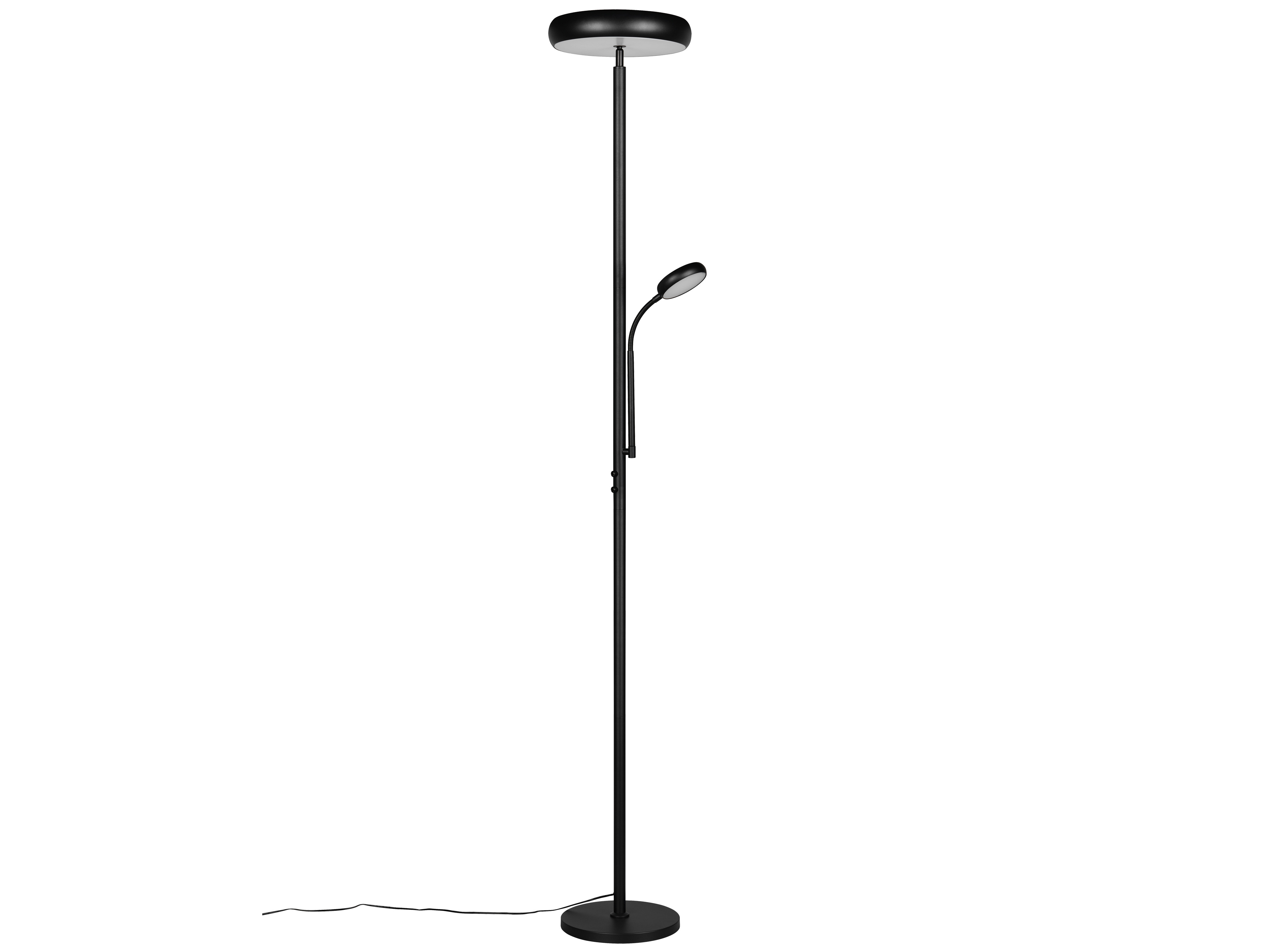 REALITY LED-Stehleuchte Palermo R45741132, 23W, 3000... 6500K, 2500lm, CCT, IP20, schwarz