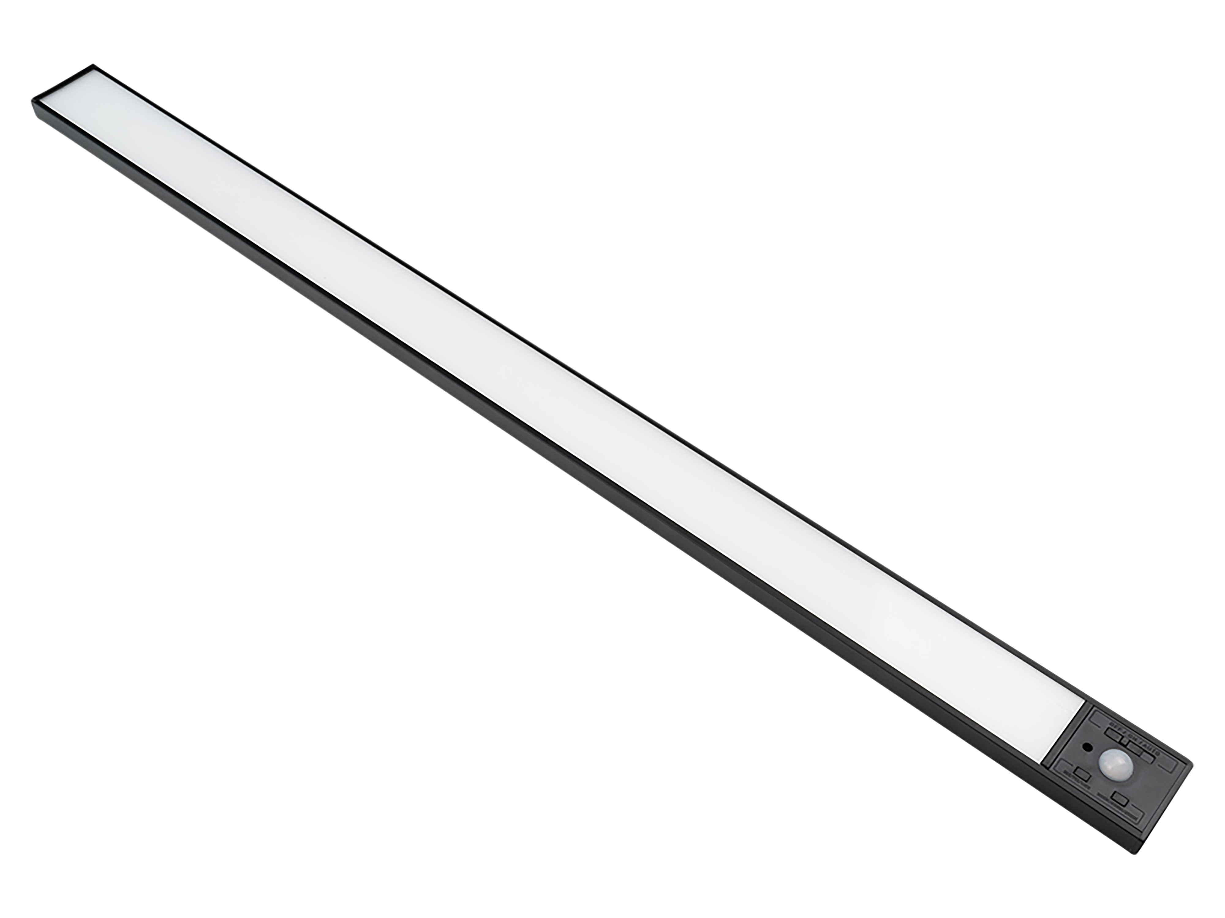 LUXULA LED-Schrankleuchte mit Bewegungsmelder, 4,07W, 1650lm, CCT, IP20, schwarz, 60cm