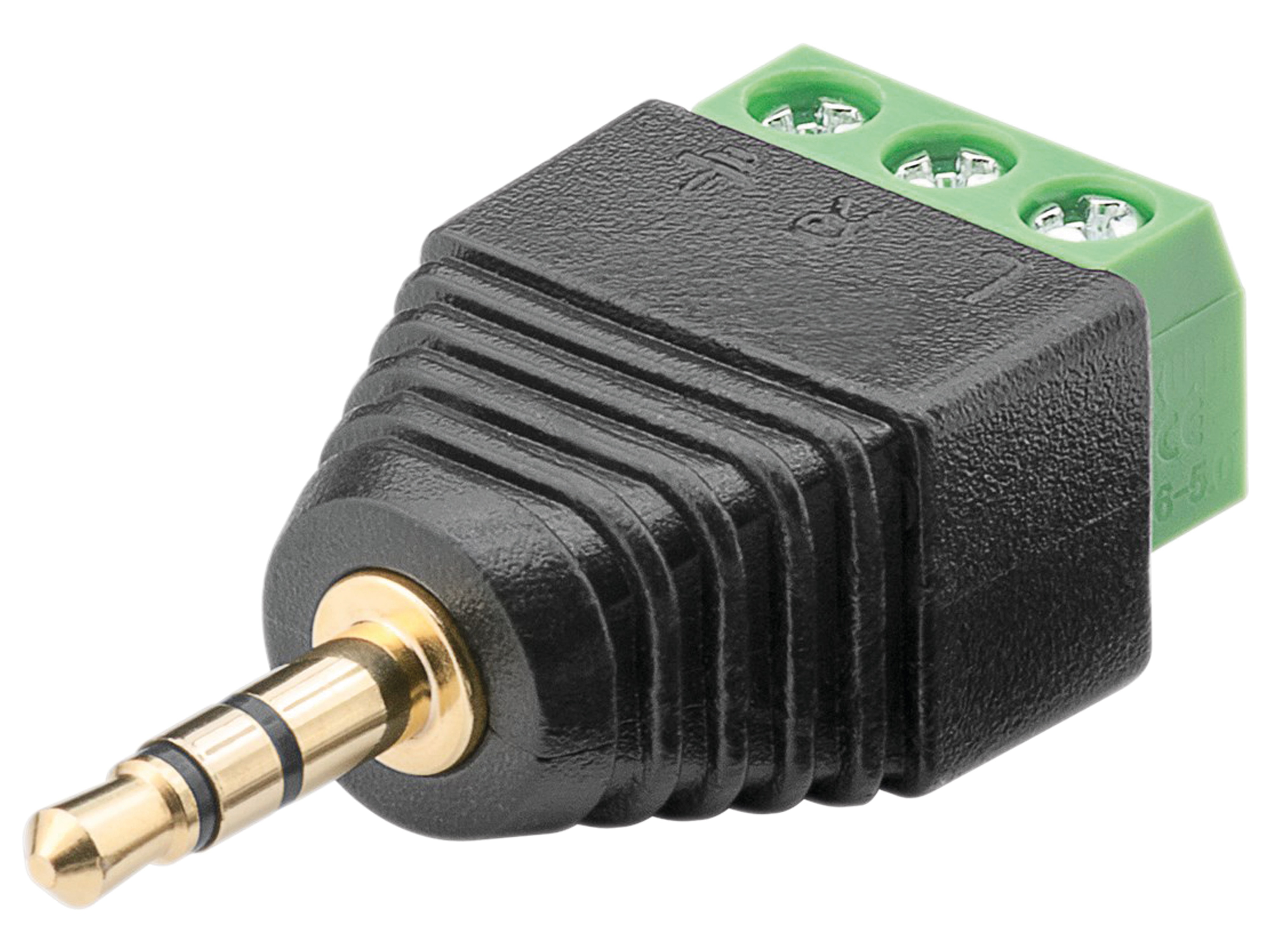 GOOBAY Terminal Block 76745, 3-pin auf 3,5 mm Klinkenstecker
