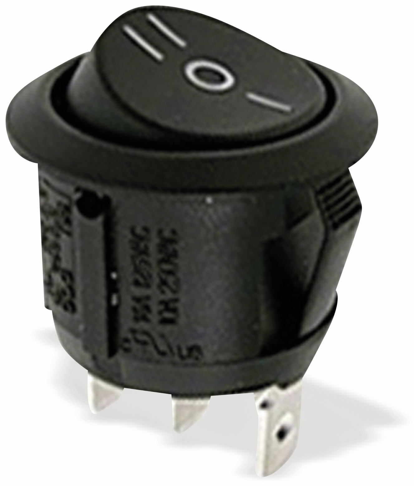 Wippenschalter E-A-E 250V 10A sw, Ø 20,2 mm Wippenschalter E-A-E 250V 10A sw, Ø 20,2 mm