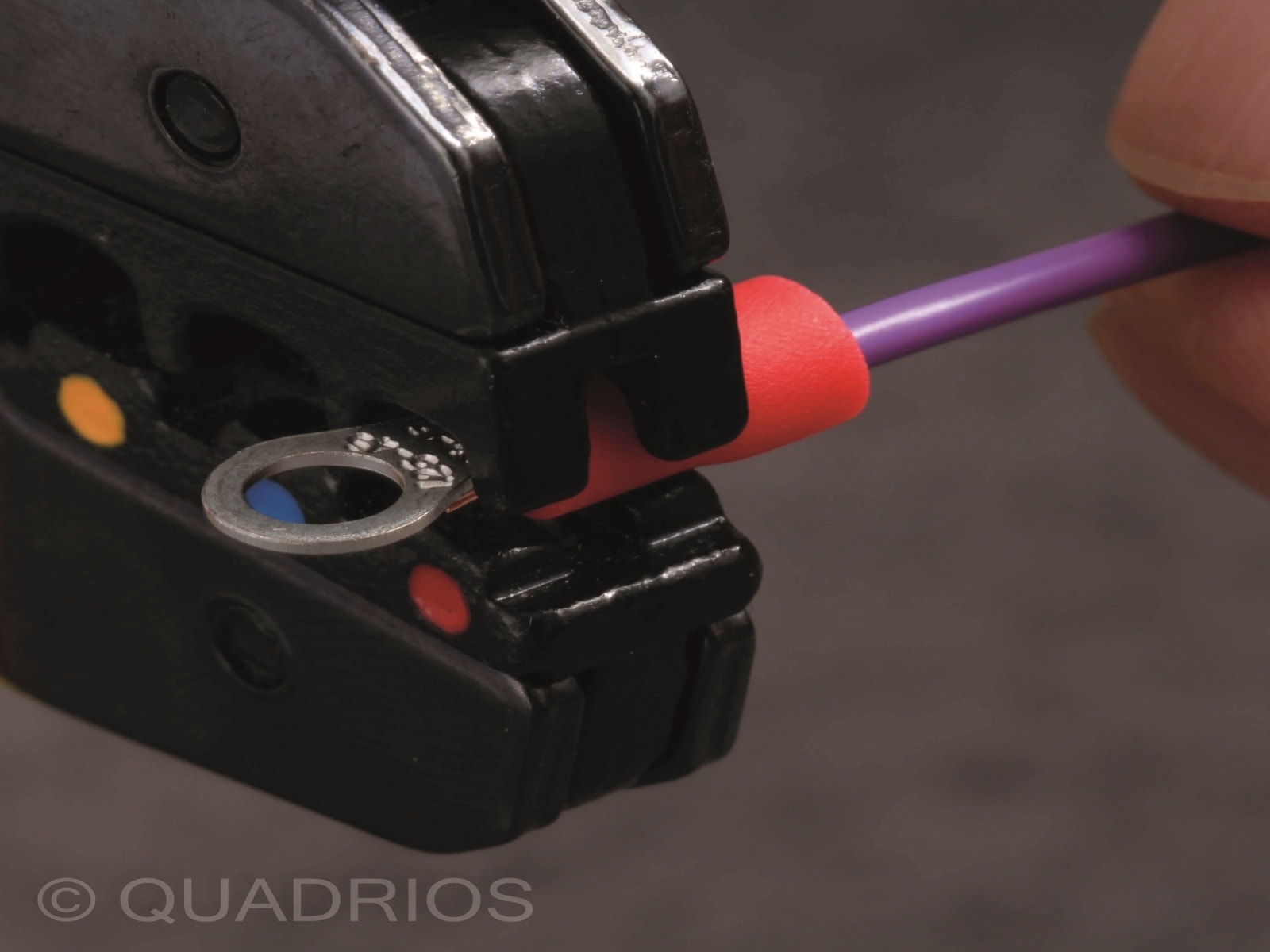 QUADRIOS Ringkabelschuh 22C443, 0,5 - 1,5 mm², rot, Teilisoliert, Loch-Ø 6,5 mm, 100 Stück QUADRIOS Ringkabelschuh, 22C443, 0,5 - 1,5 mm², Rot, Teilisoliert, Loch-Ø 6,5 mm, 100 St.