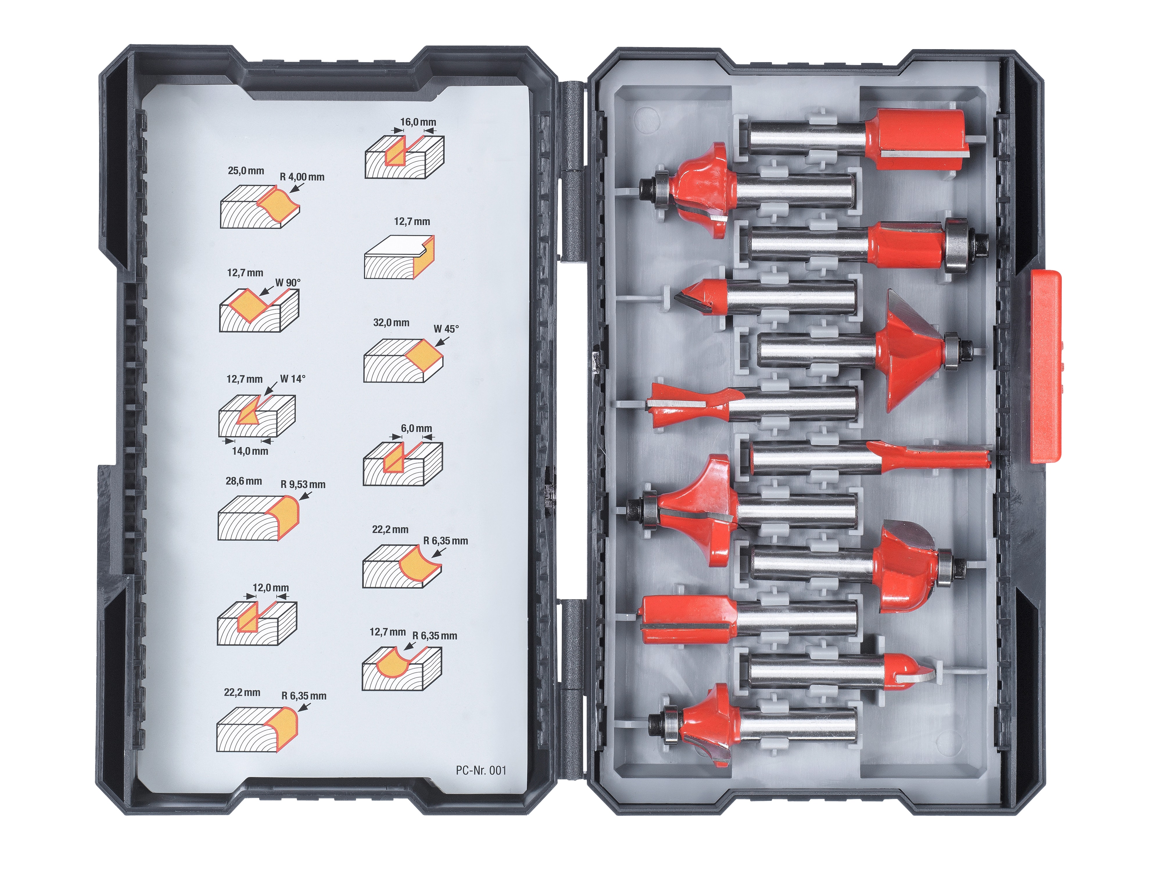 KWB Fräser-Set, 757295, 12-teilig KWB Fräser-Set, 757295, 12-teilig
