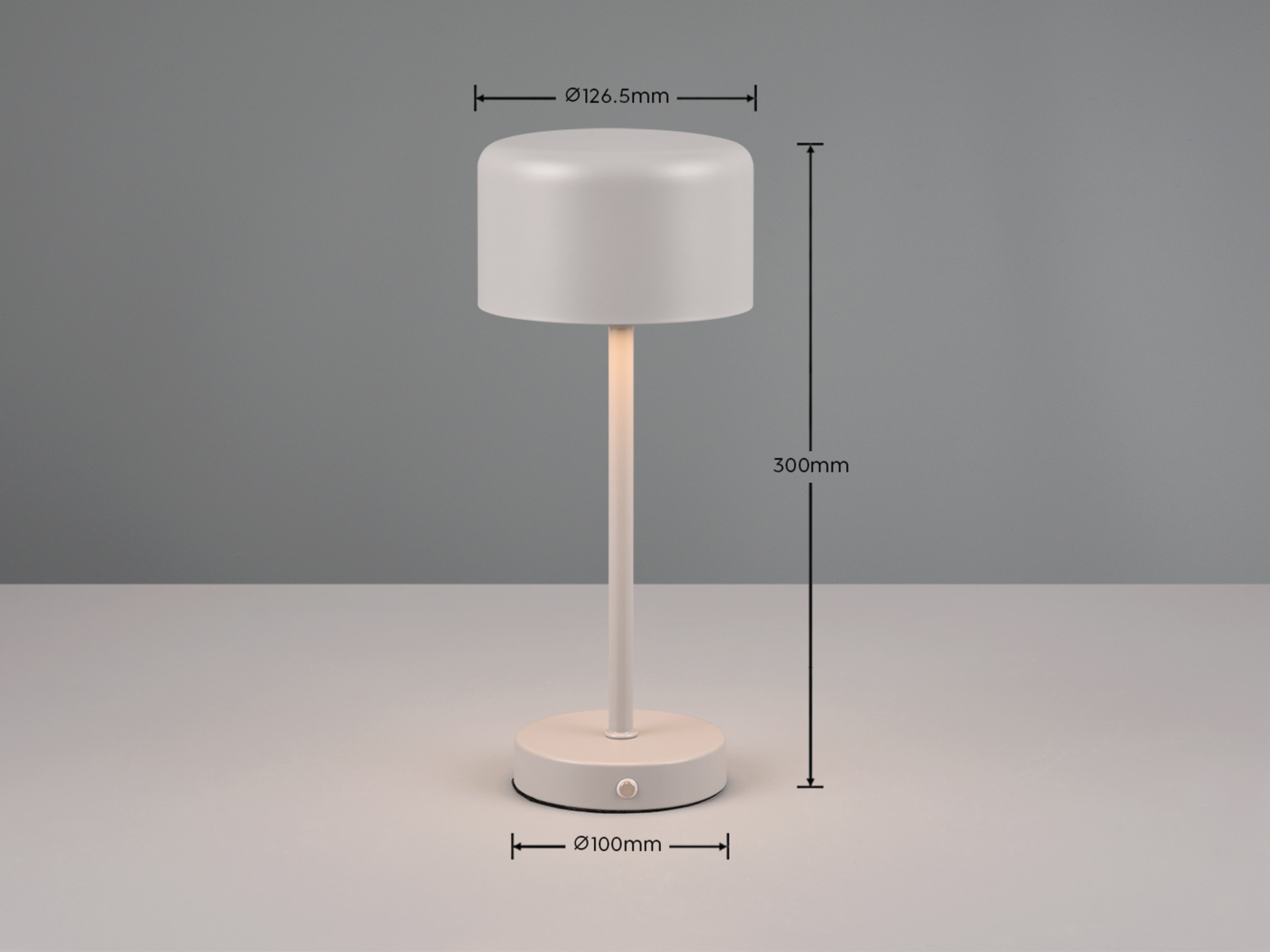 REALITY LED-Akku-Tischleuchte Jeff R59151177 grau, 1,5 W, 120 lm, 3000 K REALITY LED-Akku-Tischleuchte Jeff R59151177 grau, 1,5 W, 120 lm, 3000 K