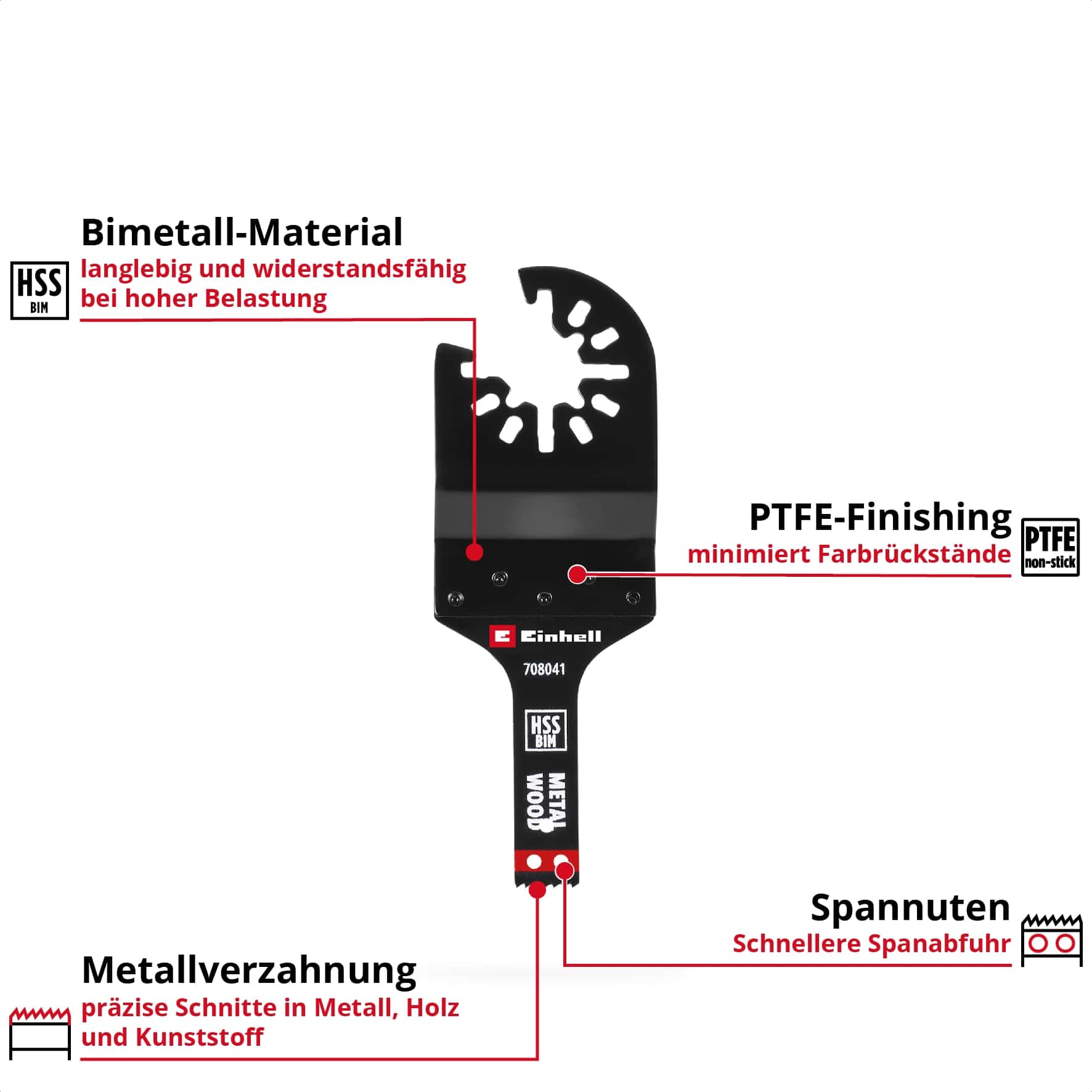 EINHELL Tauchsägeblatt, 708041, Bi-Metall, 10 mm EINHELL Tauchsägeblatt, 708041, Bi-Metall, 10 mm
