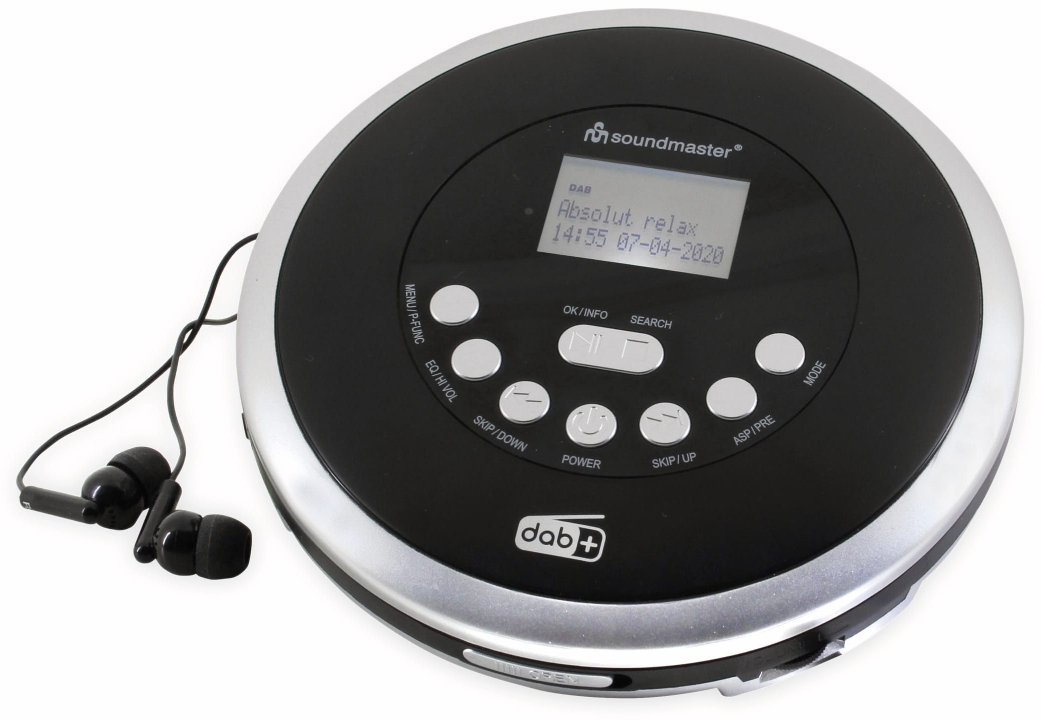 Soundmaster Portabler CD-Player CD9290SW, mit DAB+ Radio