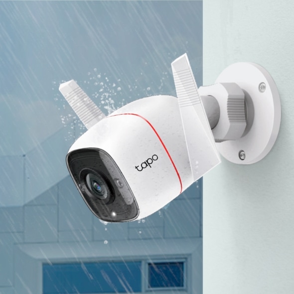 TAPO Sicherheitskamera TC65, 3 MP, wetterfest, Nachtsicht, WLAN TAPO Sicherheitskamera TC65, 3 MP, wetterfest, Nachtsicht, WLAN