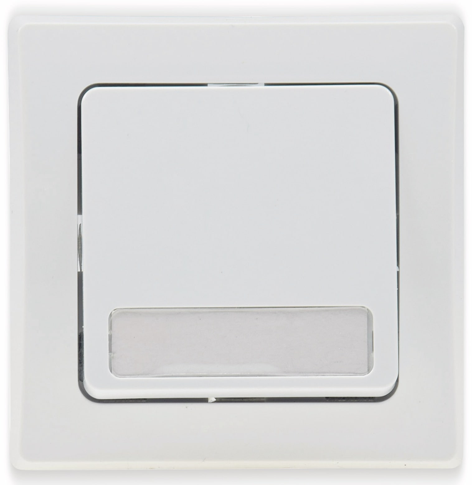 DELPHI Tastereinsatz mit Namensschild, 230 V, 10 A, weiß