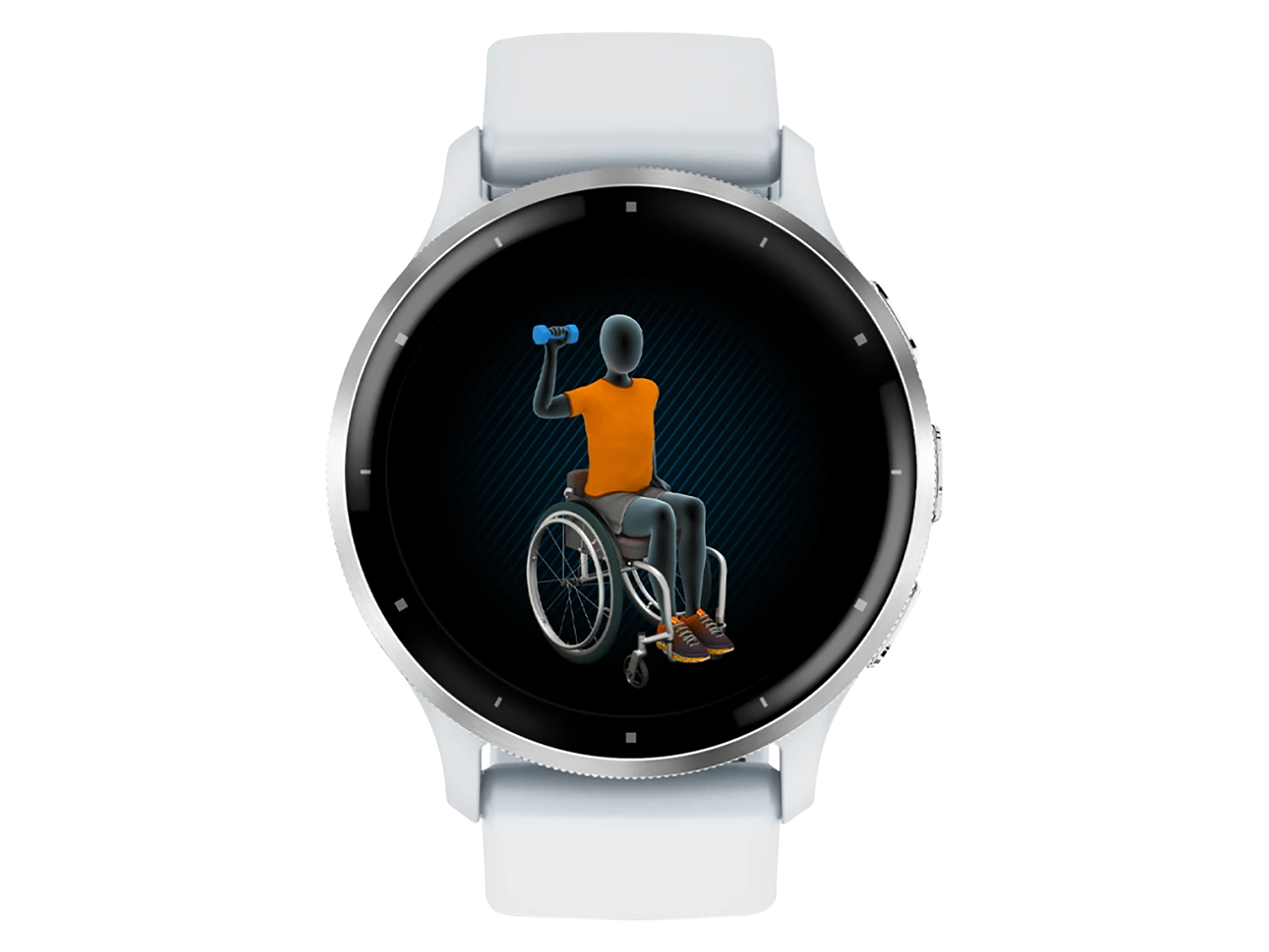 GARMIN Smartwatch Venu 3 steinweiss/silber Silikon