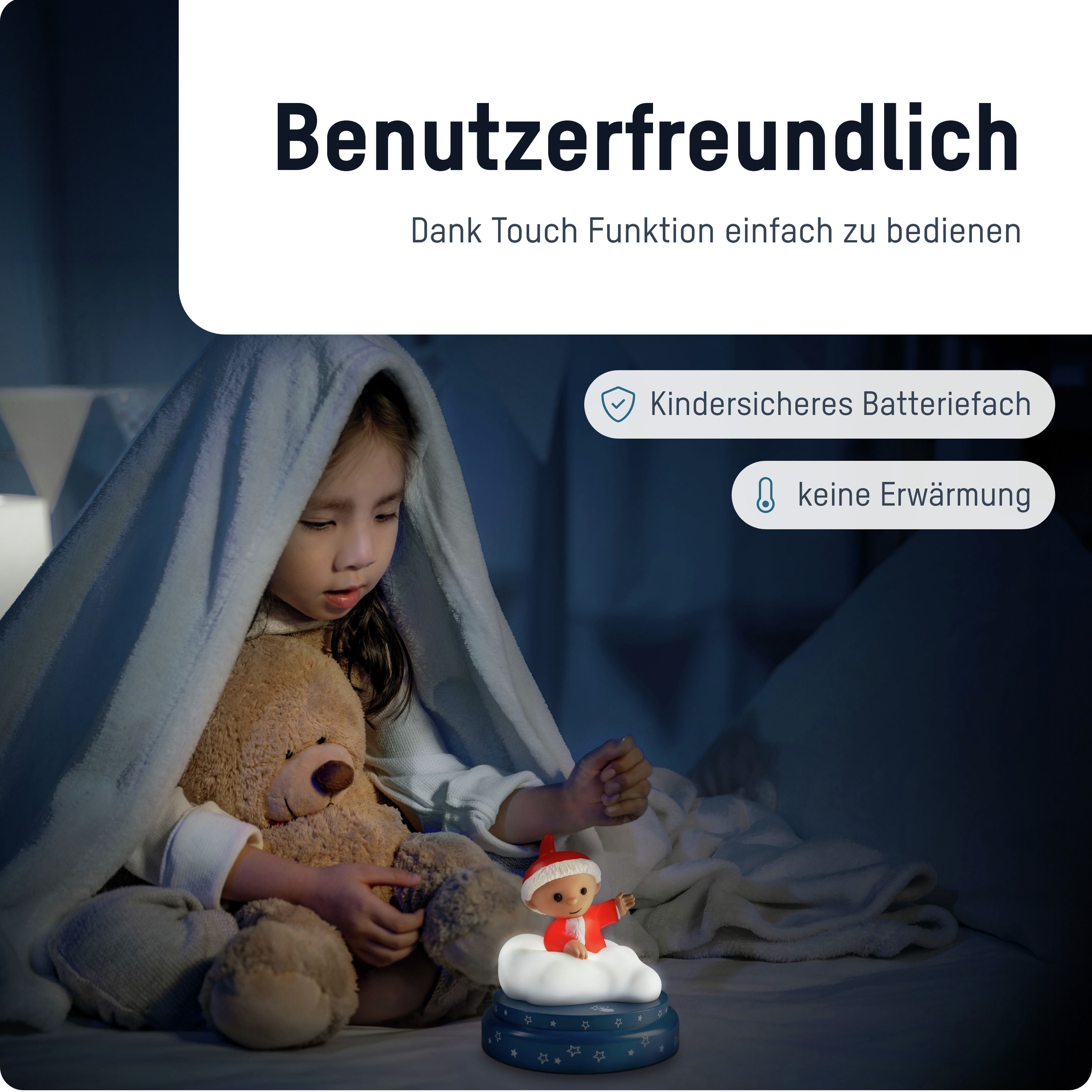 ANSMANN LED-Nachtlicht Sandmann, Batteriebetrieb ANSMANN LED-Nachtlicht Sandmann, Batteriebetrieb