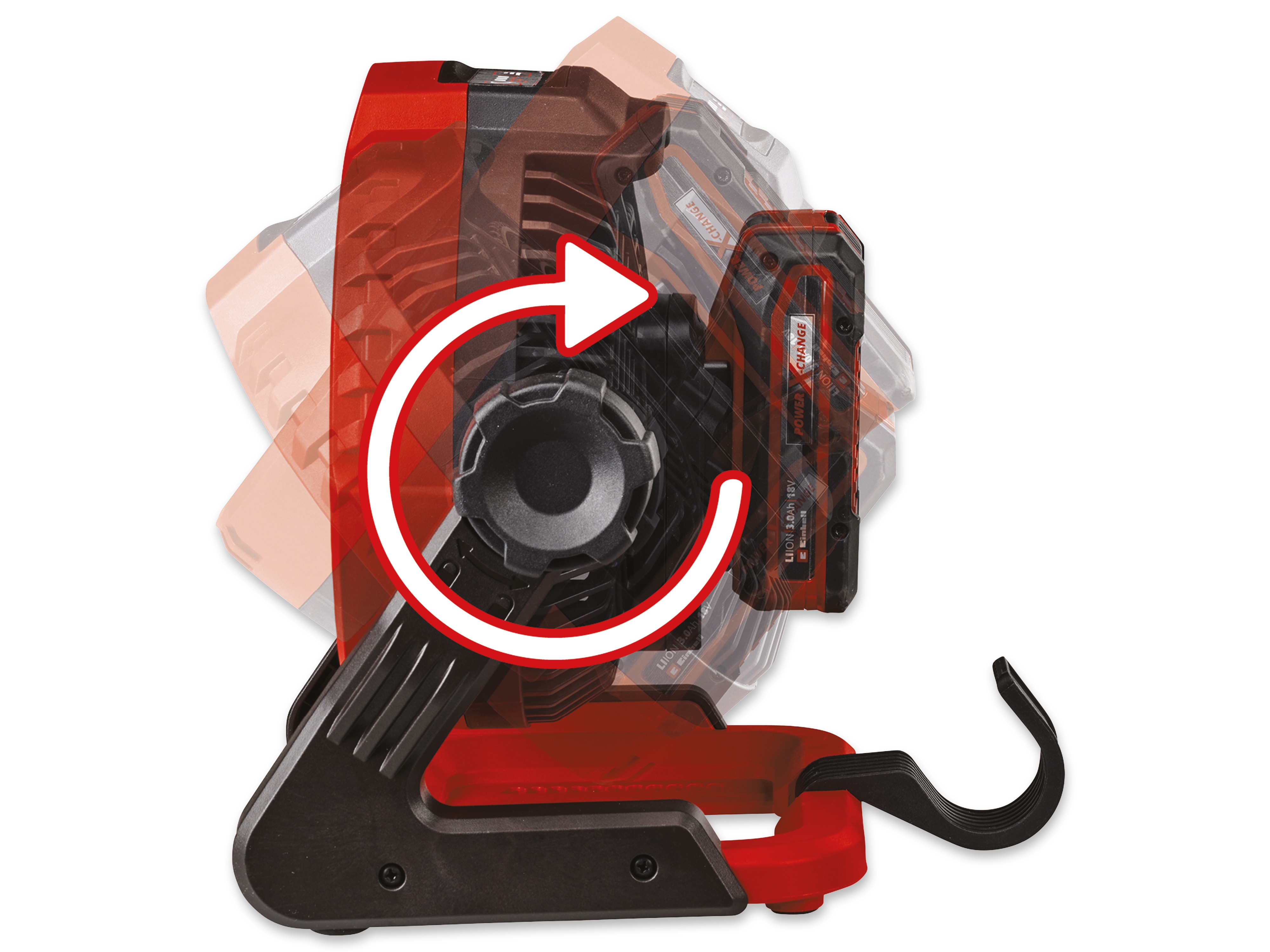 EINHELL Akku-Ventilator GE-CF 18/2200 Li, 1x Akku 4,0 Ah EINHELL Akku-Ventilator GE-CF 18/2200 Li, 1x Akku 4,0 Ah