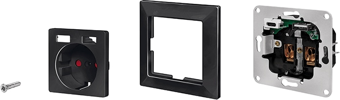 LOGILINK Unterputz-Steckdose PA0262B USB-A USB-C