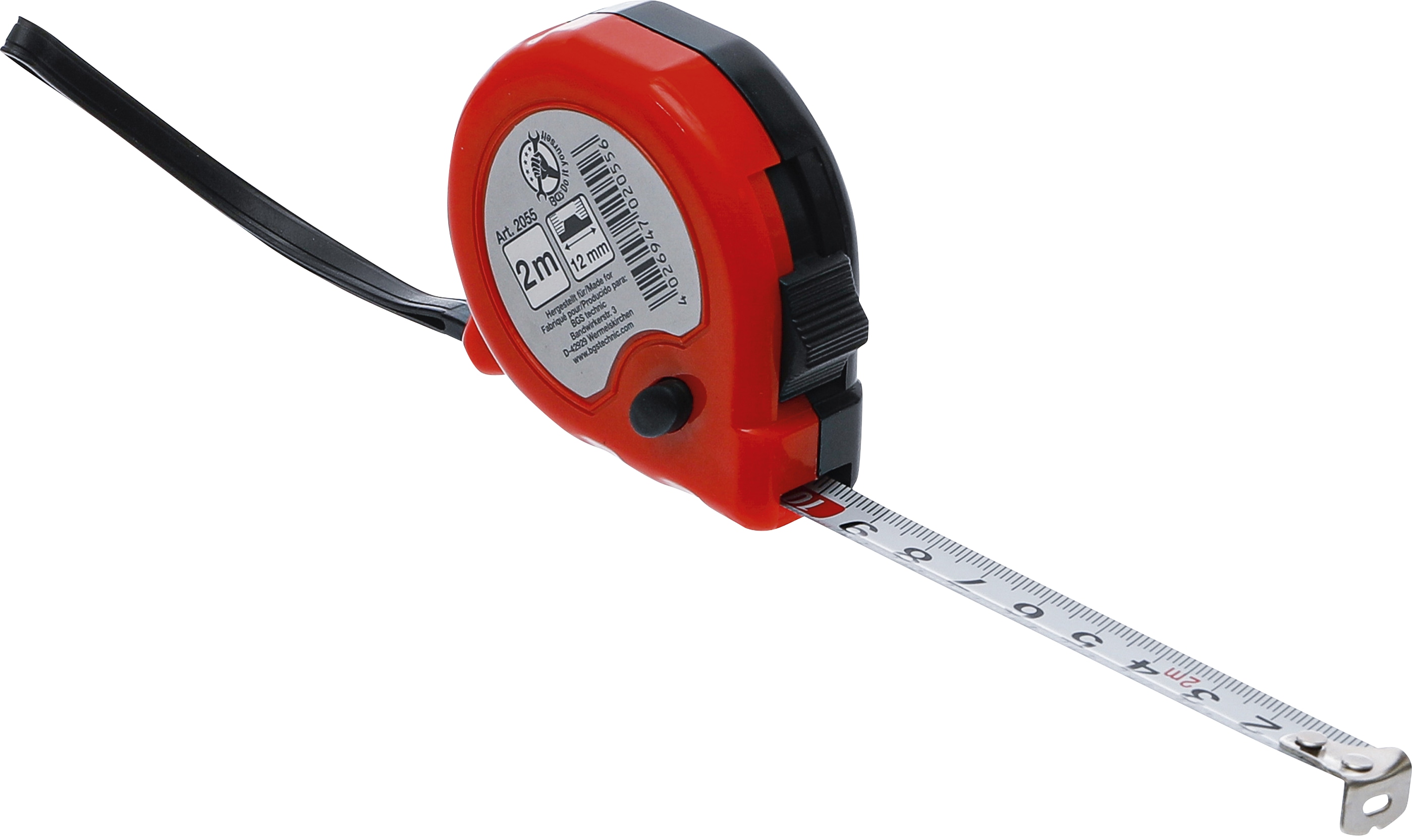 BGS TECHNIC Rollenmaßband 2 m