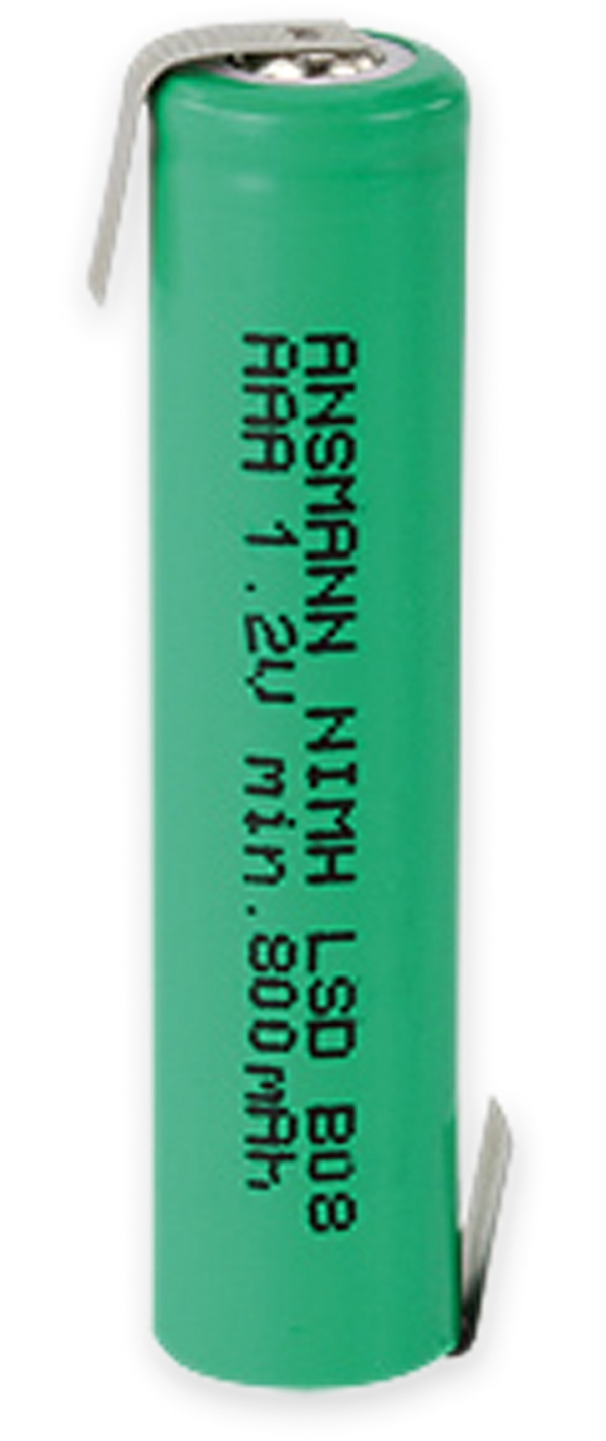 ANSMANN NiMH-Micro-Akku maxE, mit Lötfahne, 800 mAh, 1,2 V- ANSMANN NiMH-Micro-Akku maxE, mit Lötfahne, 800 mAh, 1,2 V-