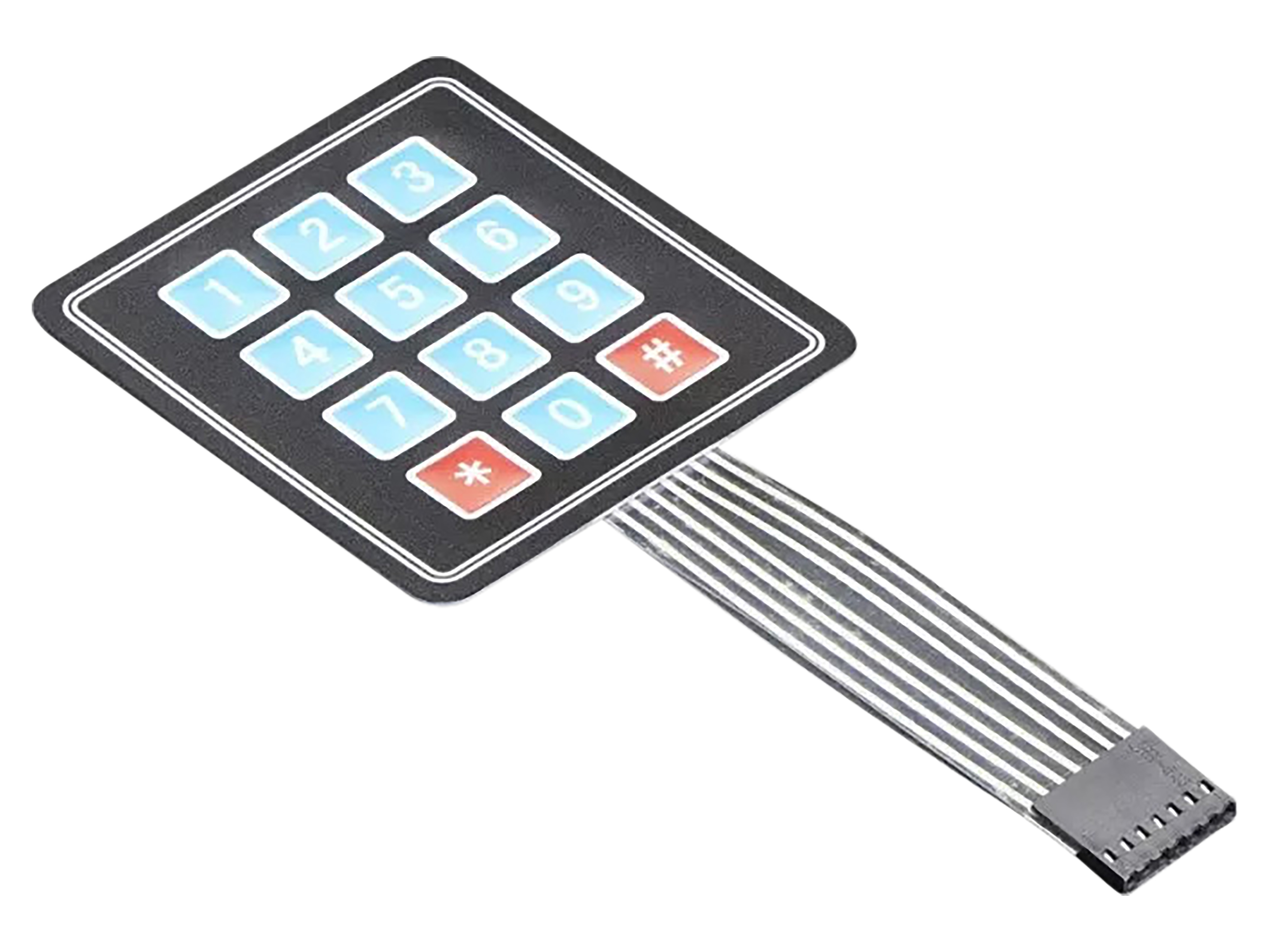 KUBII Membran-Tastenfeld 3x4