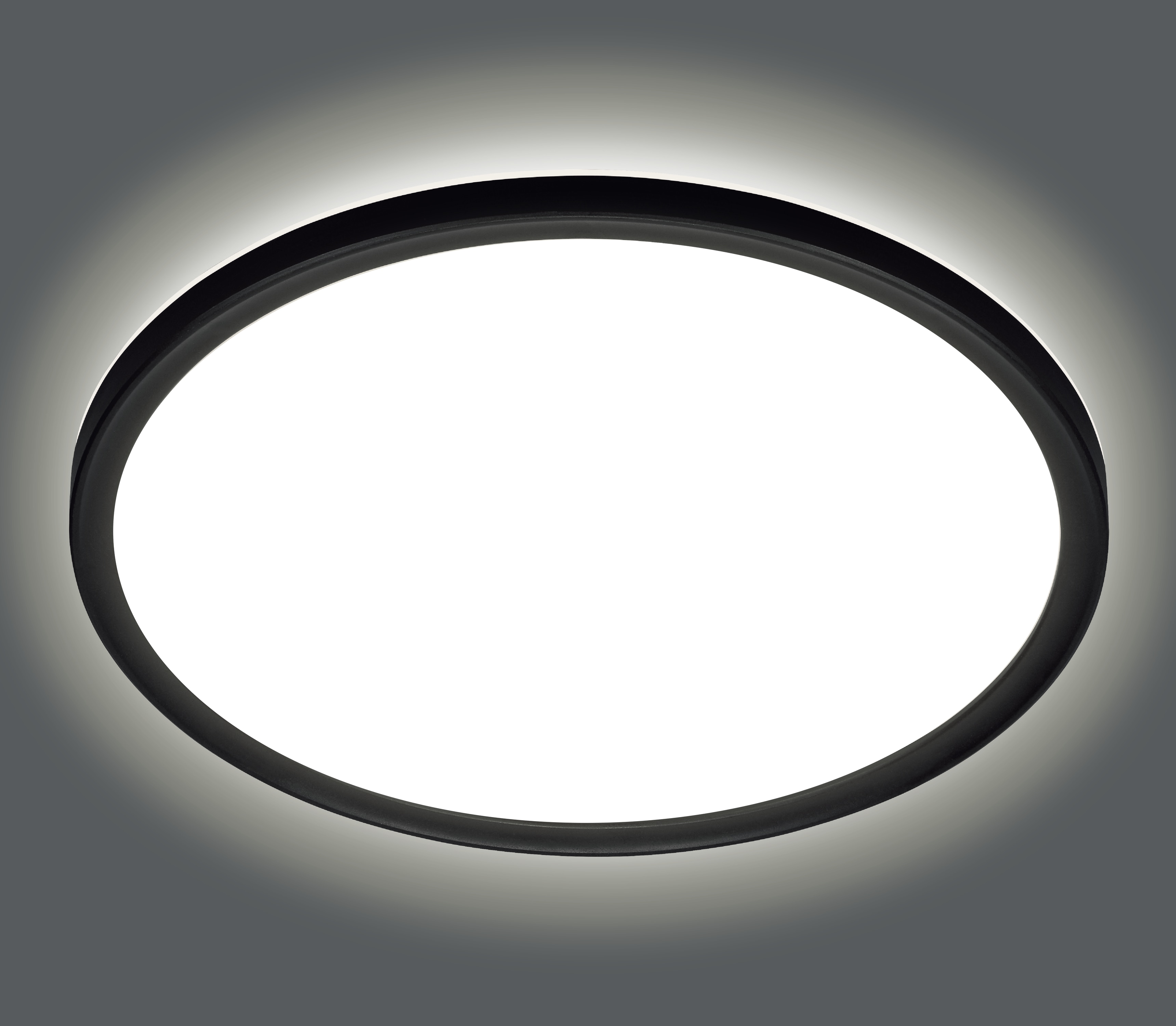 BLULAXA LED-Deckenleuchte, 18W, 3000K, 2200lm, warmweiß, IP20, schwarz