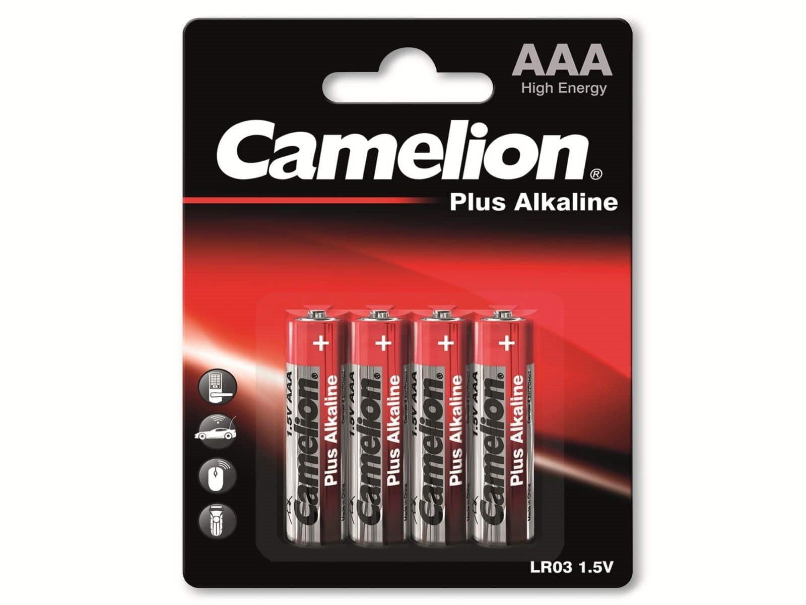 CAMELION Micro-Batterie, Plus-Alkaline, LR03, 4 Stück