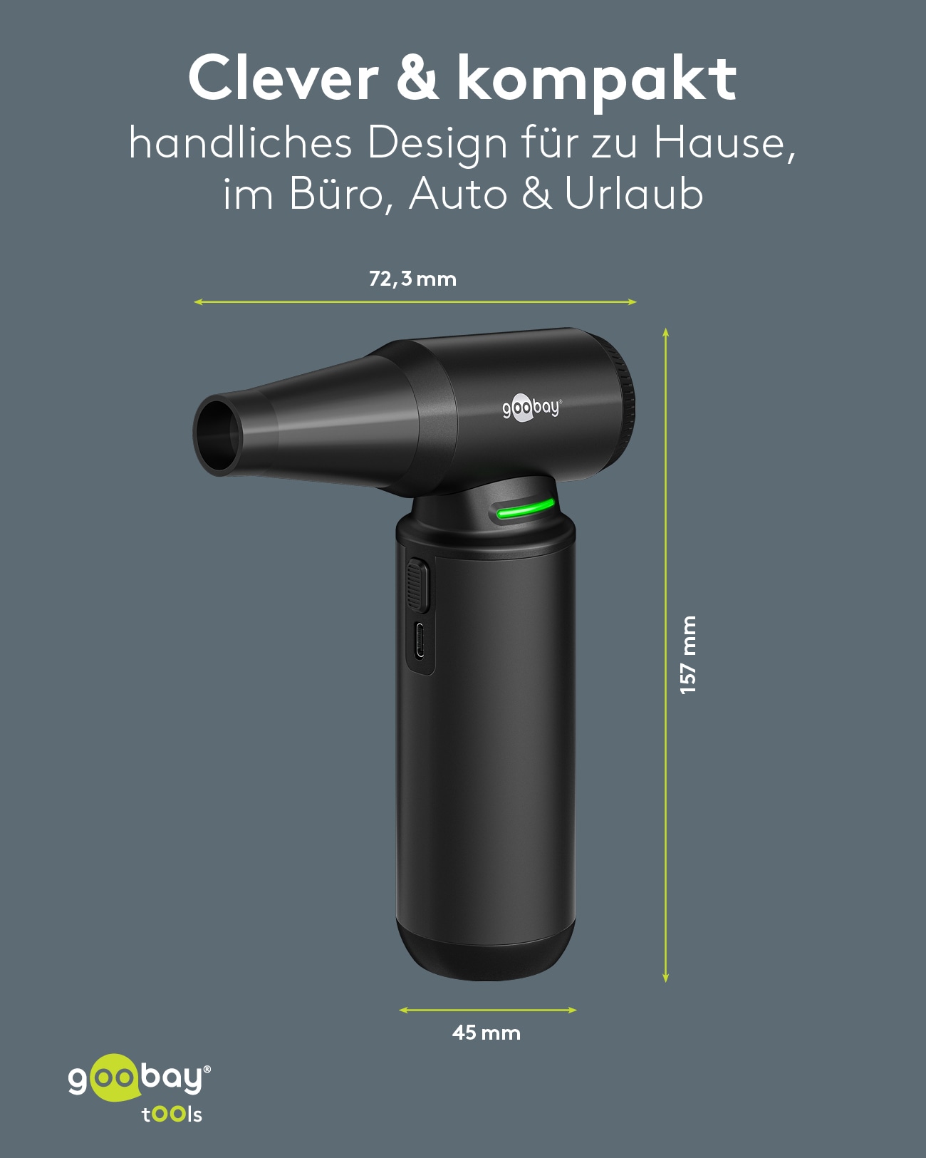 GOOBAY TOOLS Staubgebläse Superior, 180 W, mit 11 Aufsätzen