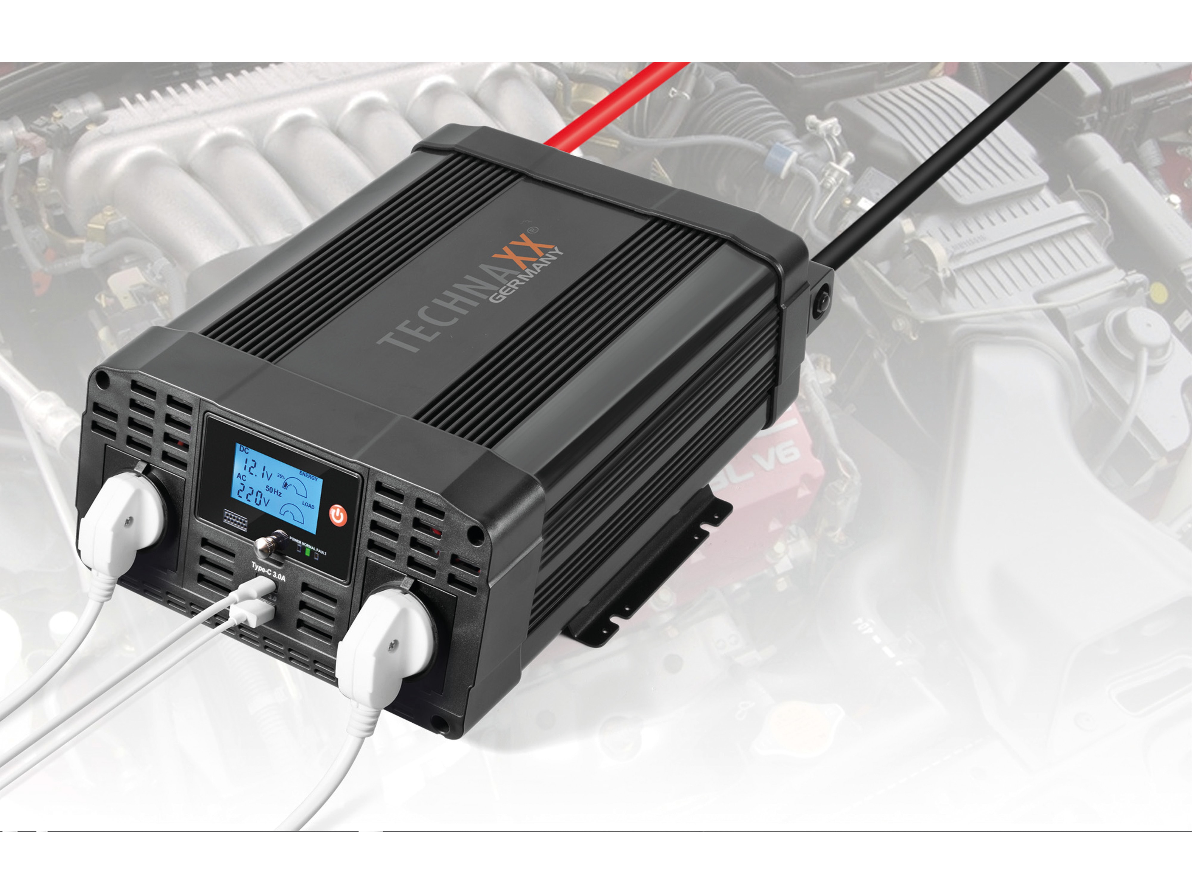 TECHNAXX Wechselrichter TE20, 2000 W