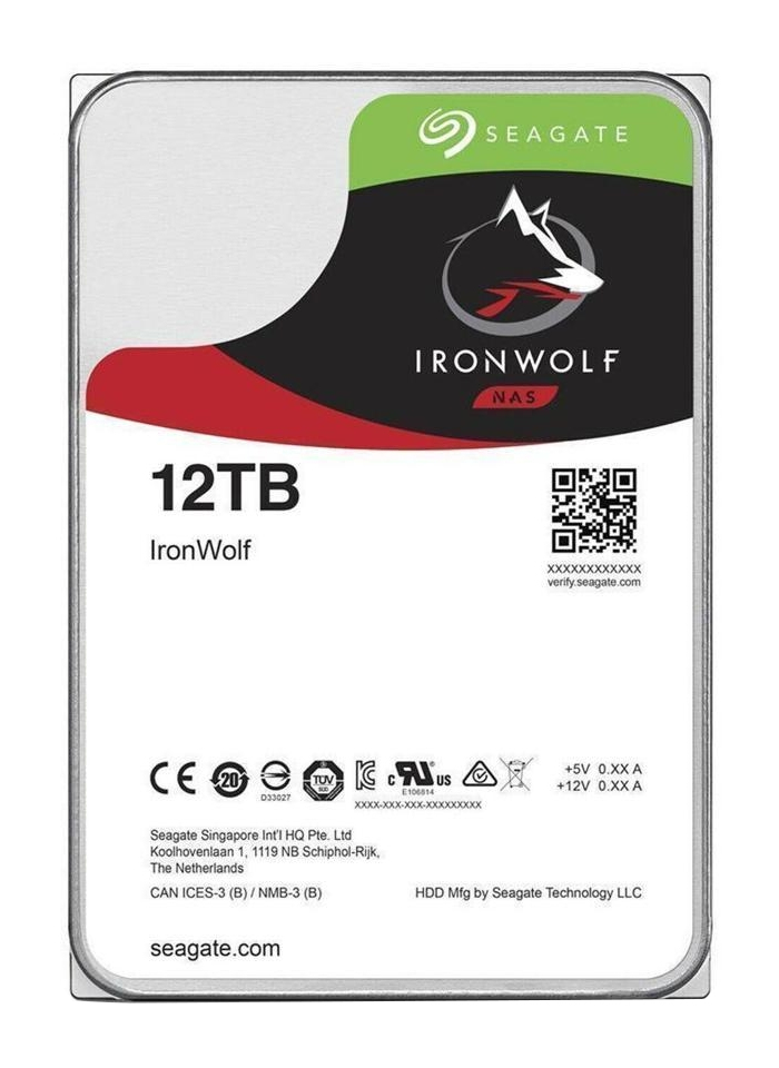 SEAGATE HDD IronWolf ST12000VN0008 12 TB, 8,9 cm (3,5"), SATA 6Gb/s