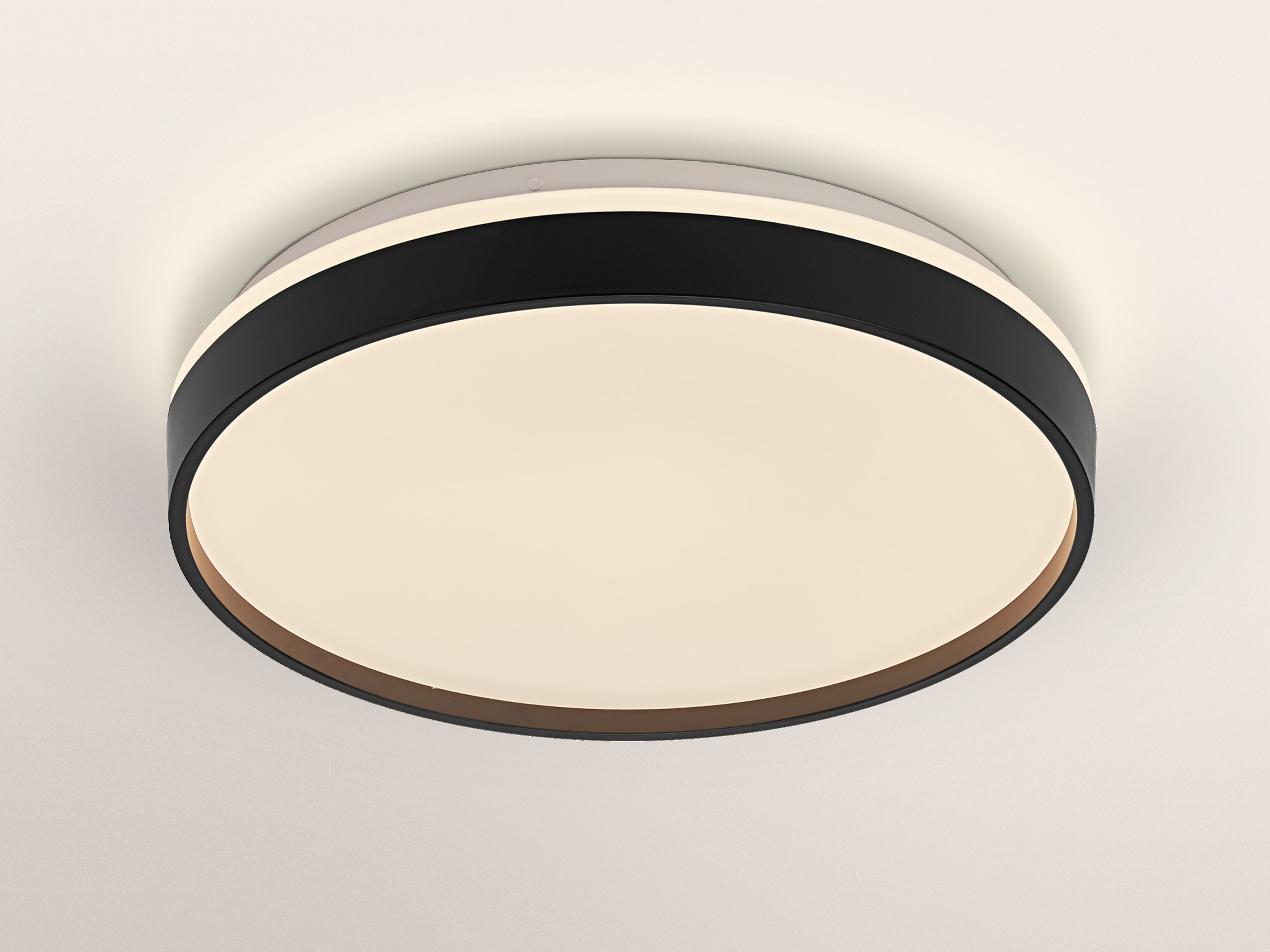 OSRAM LED-Deckenleuchte, 24W, 3000K, 1450lm, warmweiß, IP20, schwarz, Ø38,5cm
