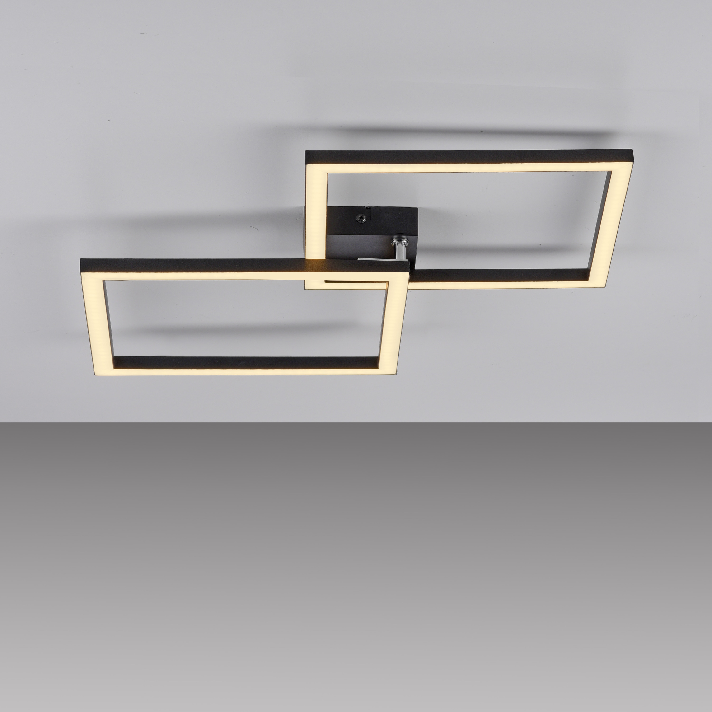 JUST LIGHT LED-Deckenleuchte 14708-18, 20W, 3000K, 2690lm, IP20, schwarz