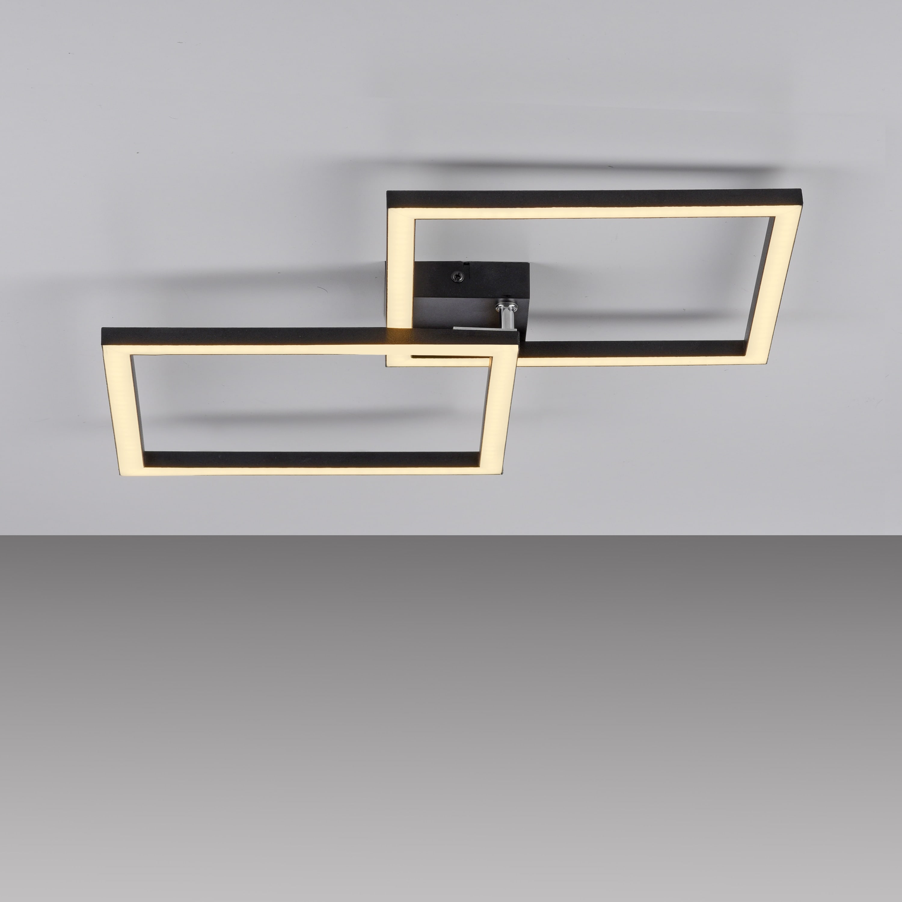 JUST LIGHT LED-Deckenleuchte 14708-18, 20W, 3000K, 2690lm, IP20, schwarz