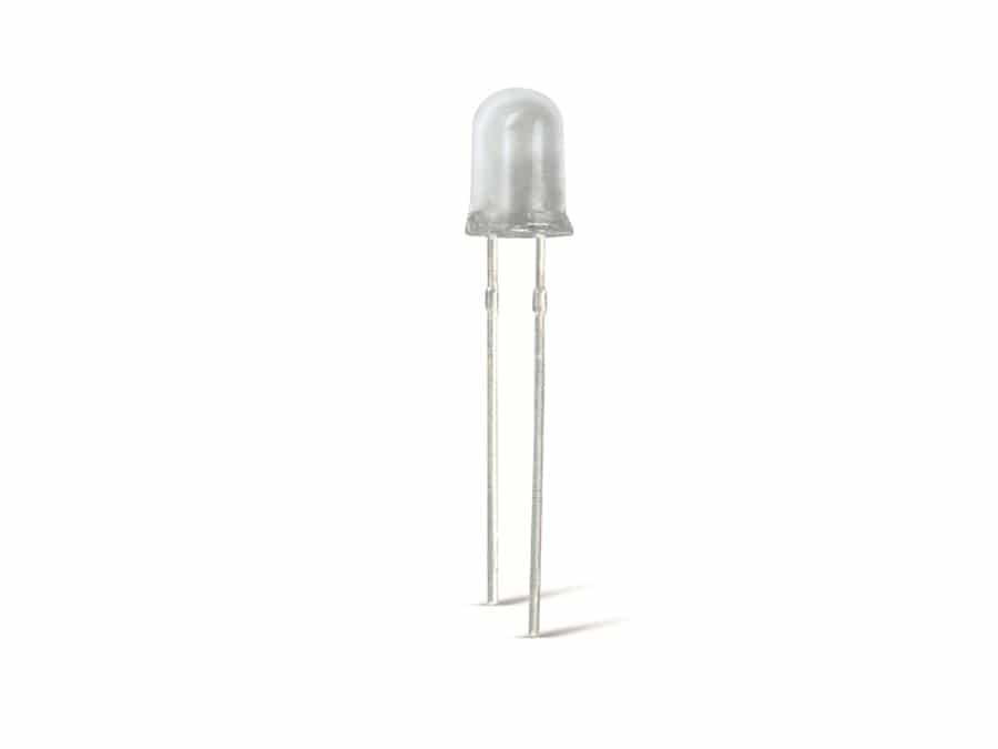 LED, 10 mm, farblos, 12000 mcd, weiß, 10 Stück LED, 10 mm, farblos, 12000 mcd, weiß, 10 Stück